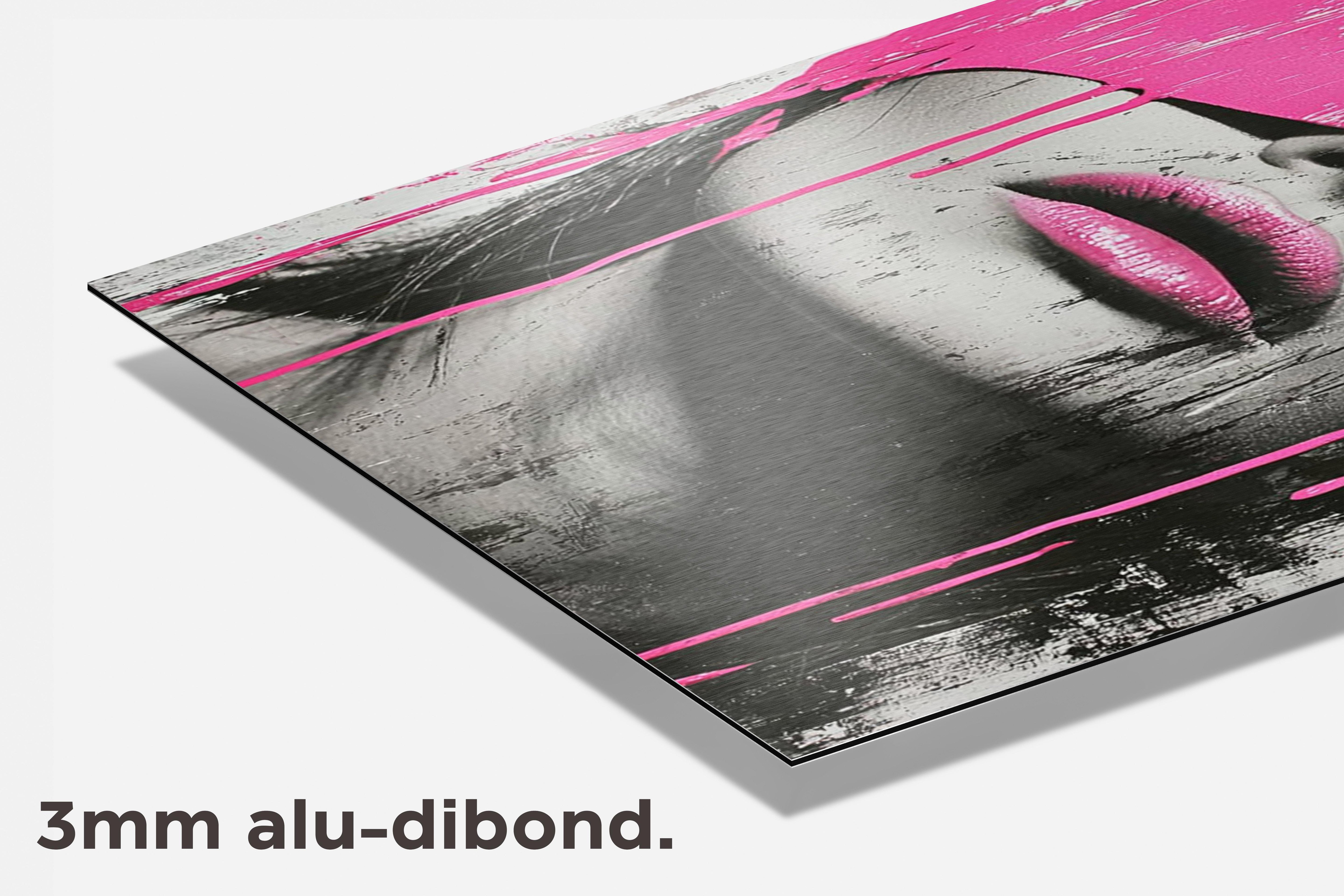 Blinddoek Roze dibond detail