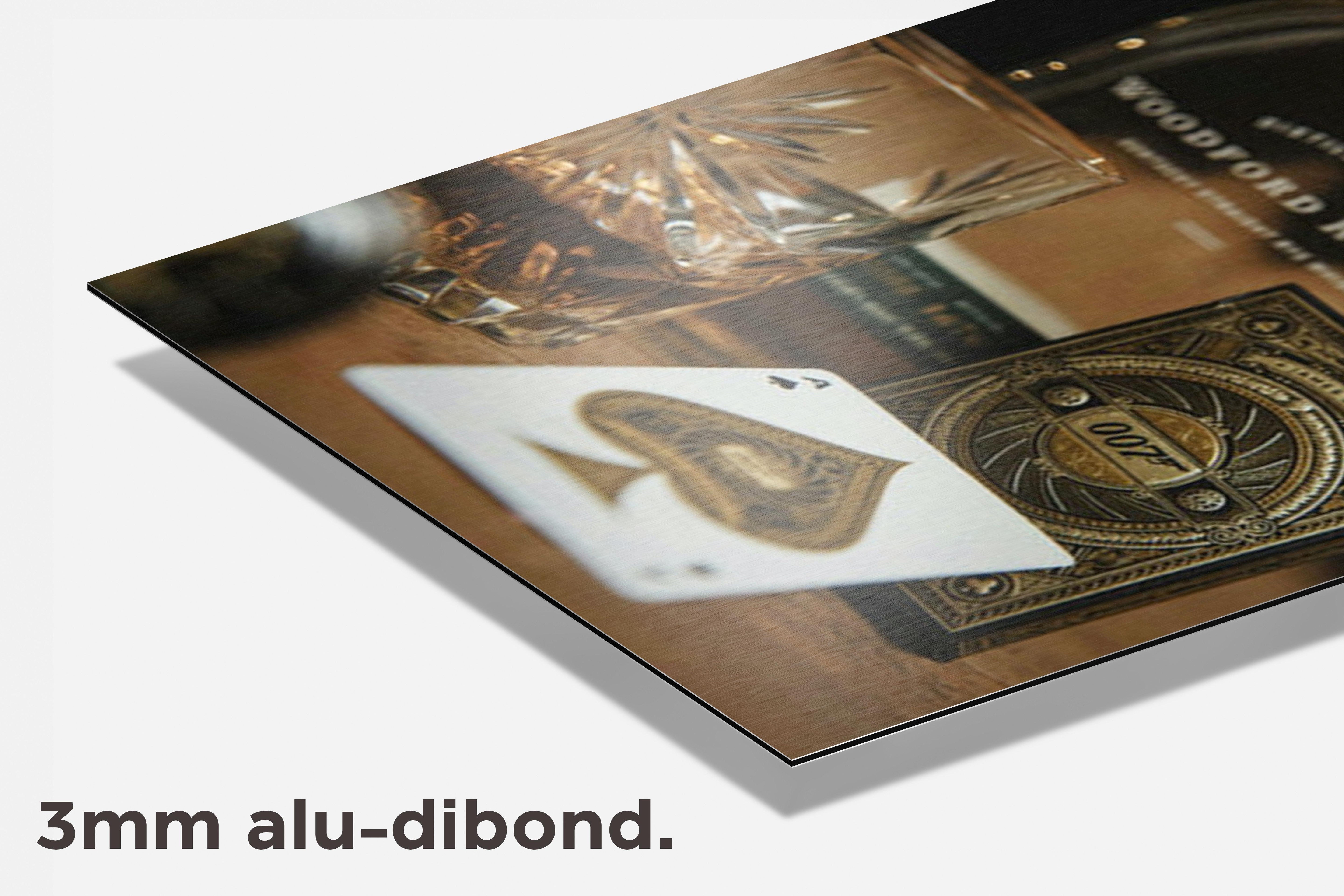 Woodford Reserve dibond detail