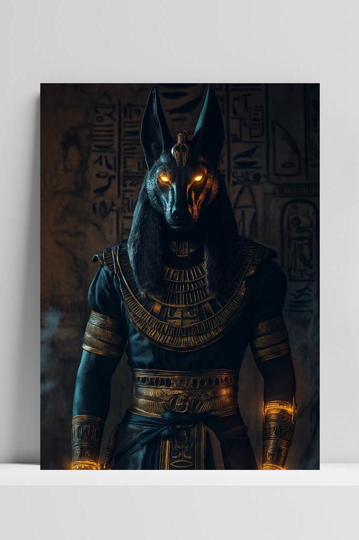 Anubis op 3mm aluminium dibond
