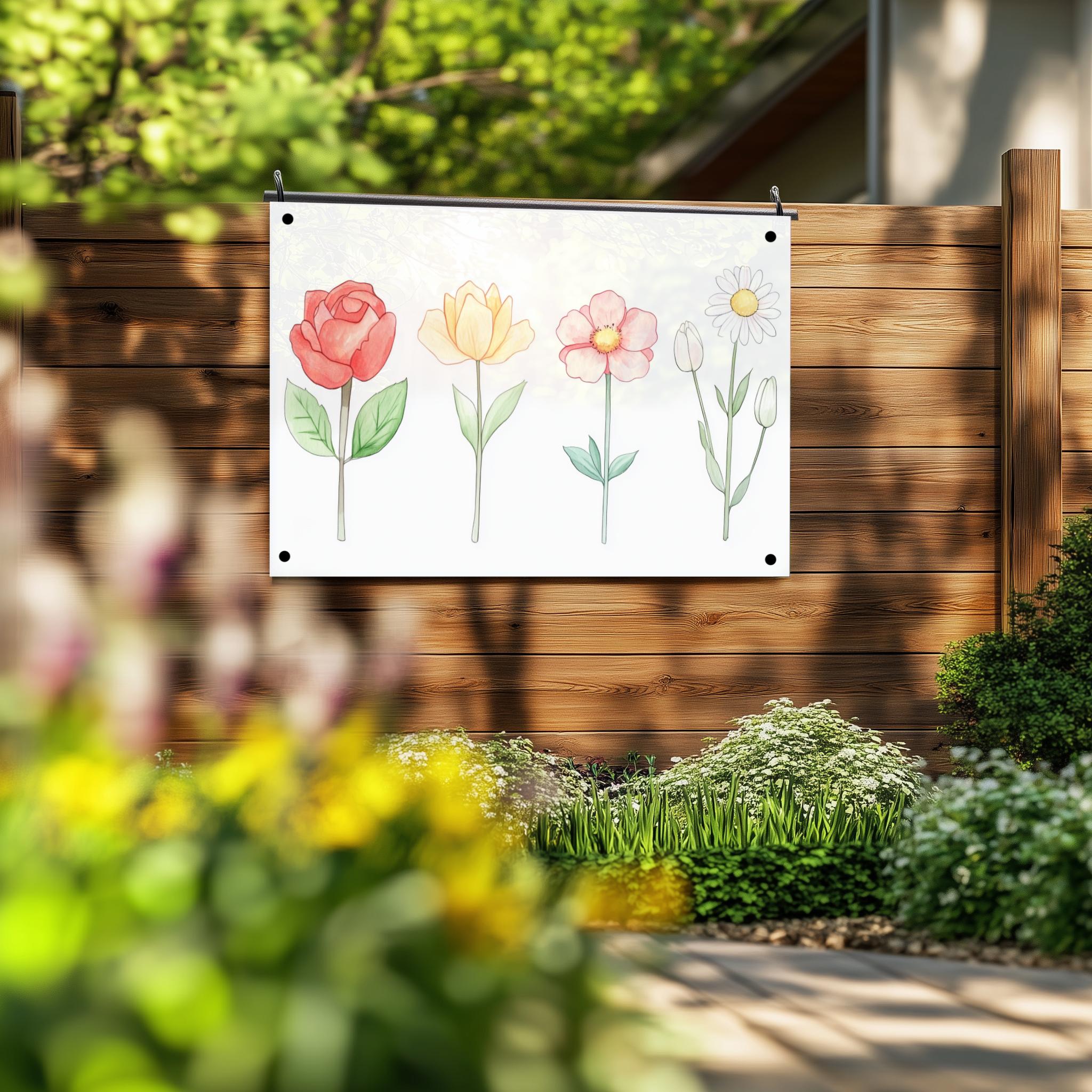Tuinposter Bloemen sfeerbeeld 2