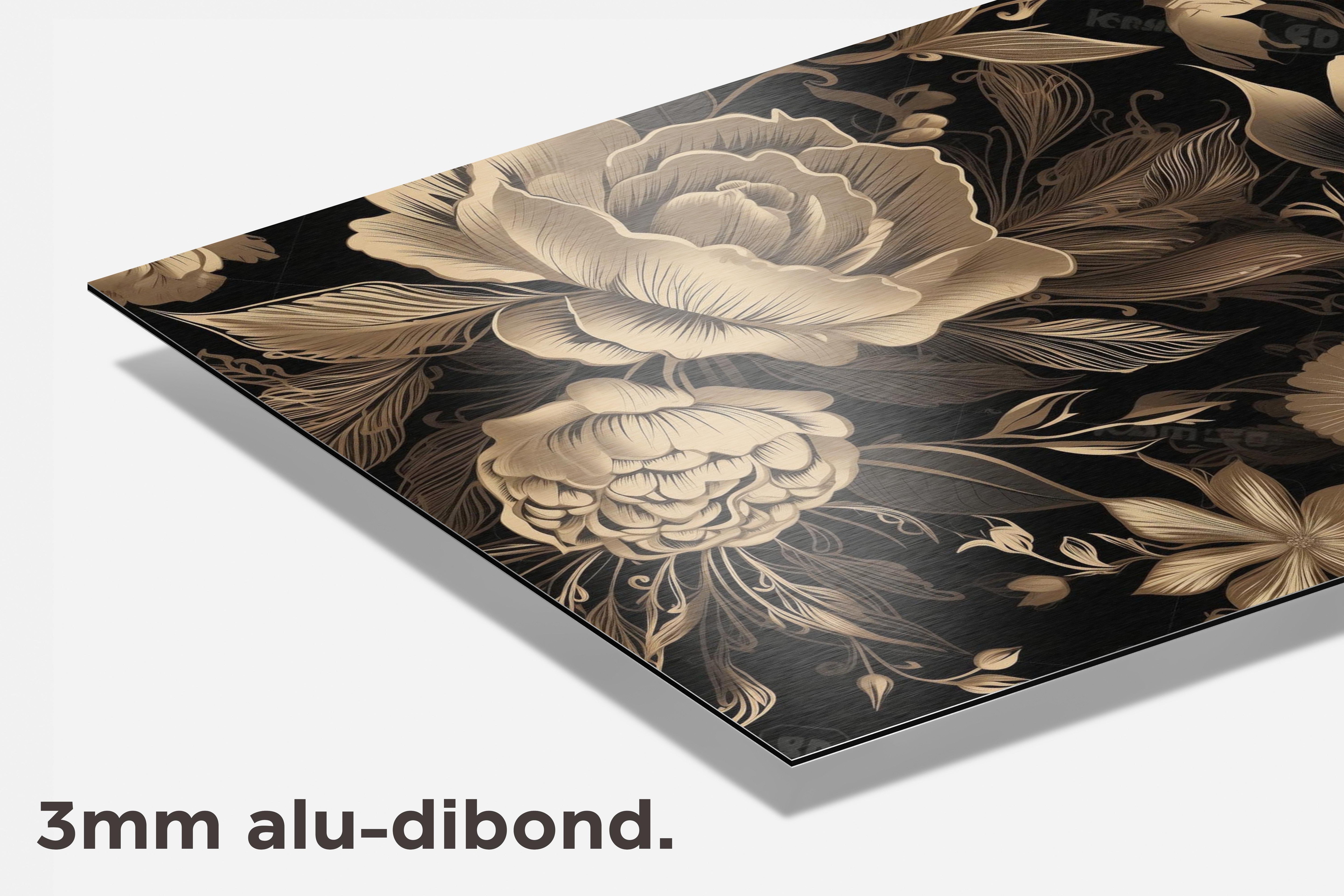 Bloemen dibond detail