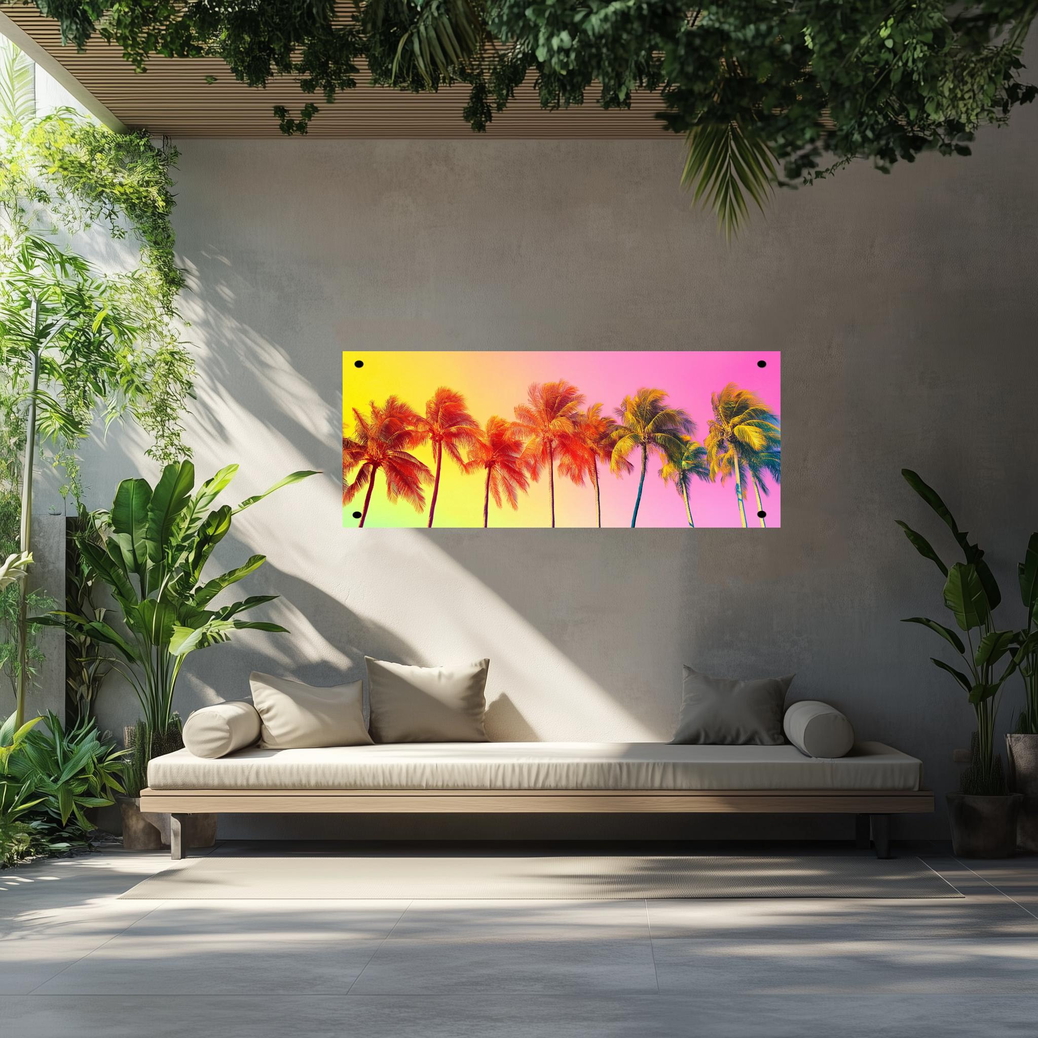 Tuinposter Kokosnoot Bomen sfeerbeeld 4