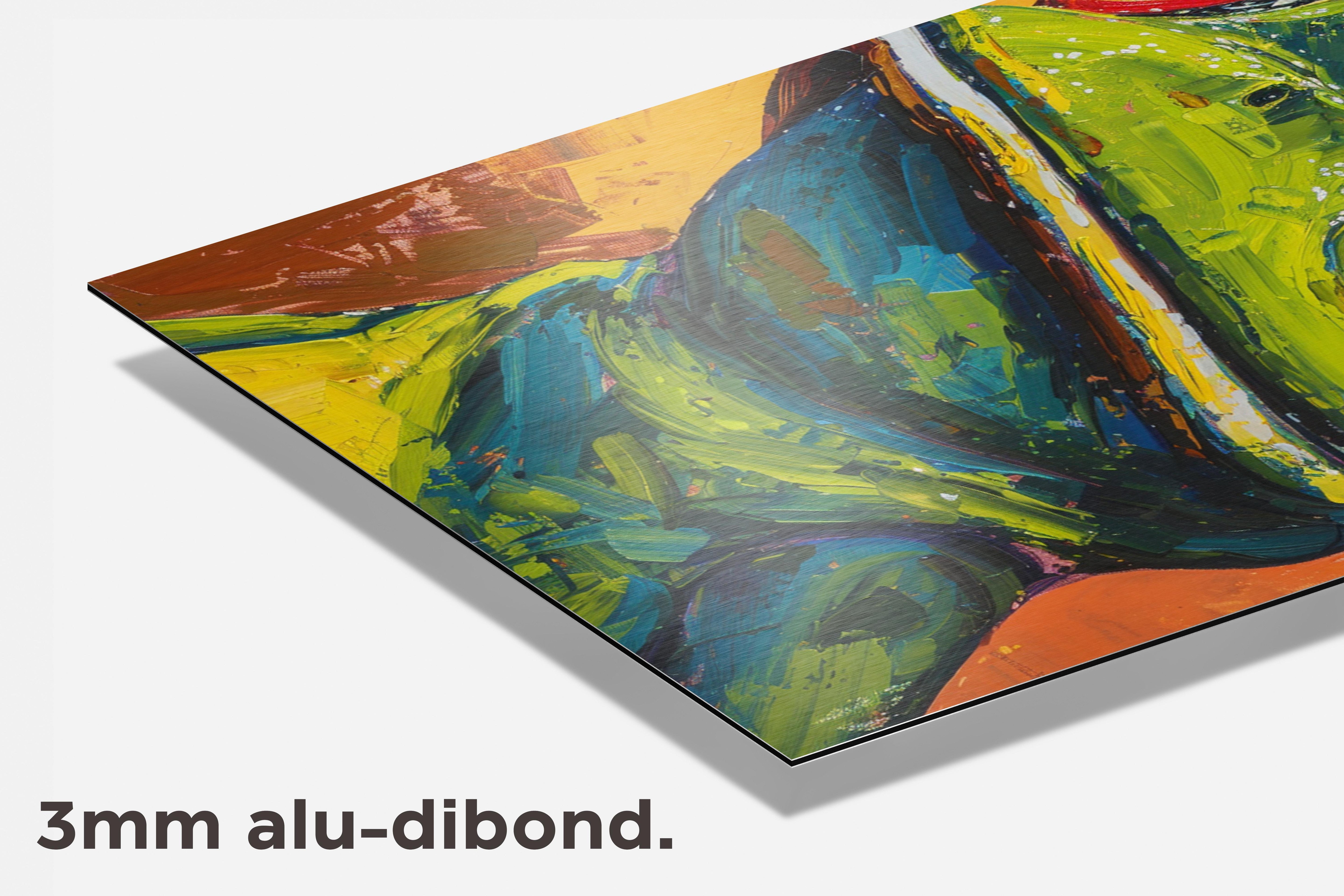 Lachende kikker dibond detail