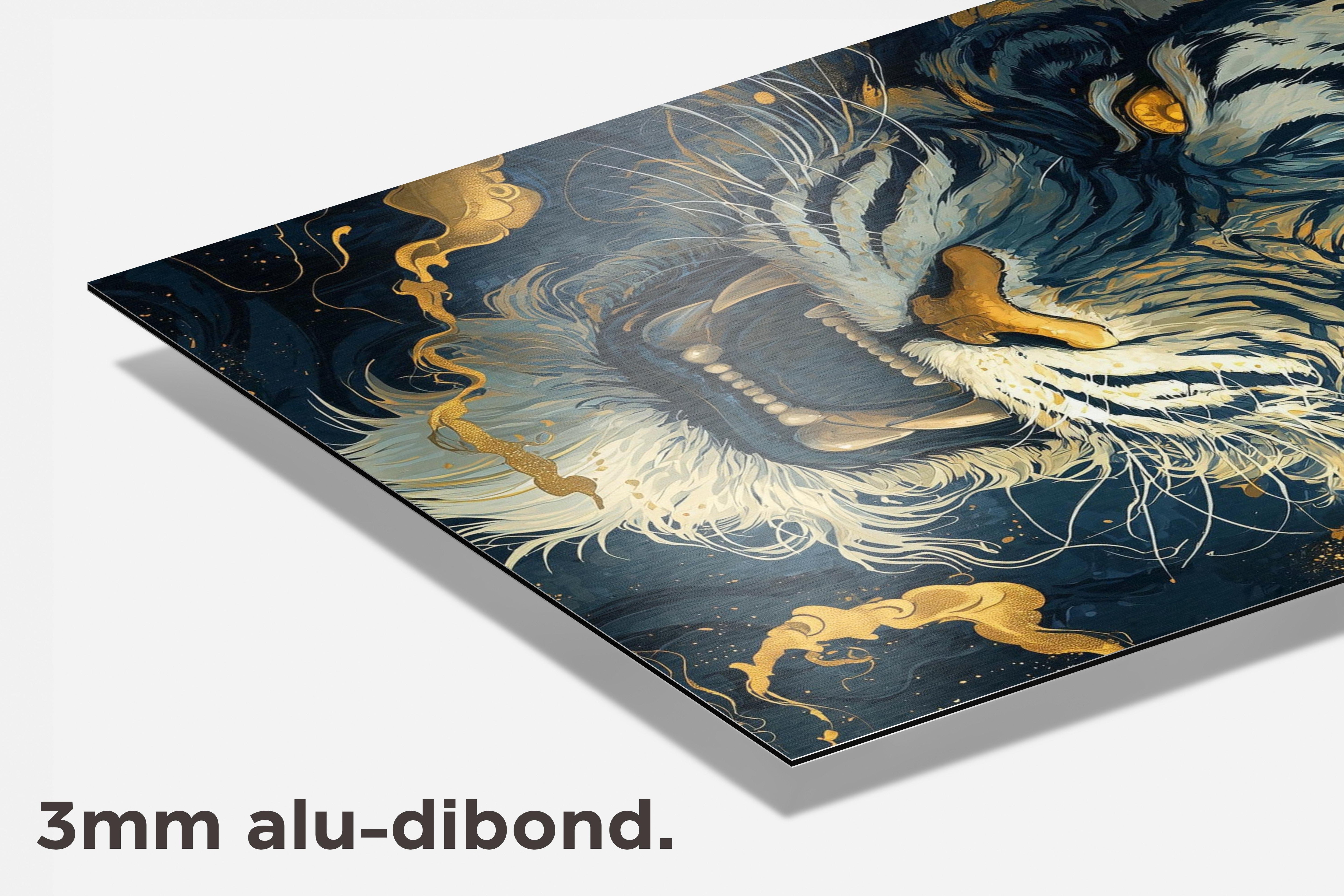 Tijger dibond detail