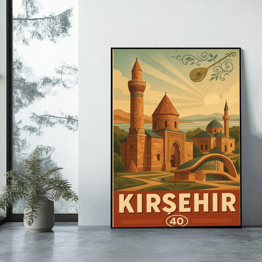 Kırşehir Turkey Vintage Text poster sfeerbeeld 1