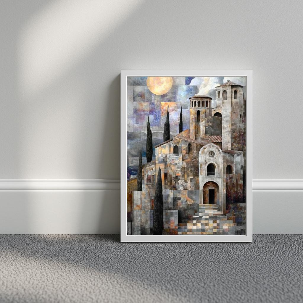Greek CIty Cubism poster sfeerbeeld 3