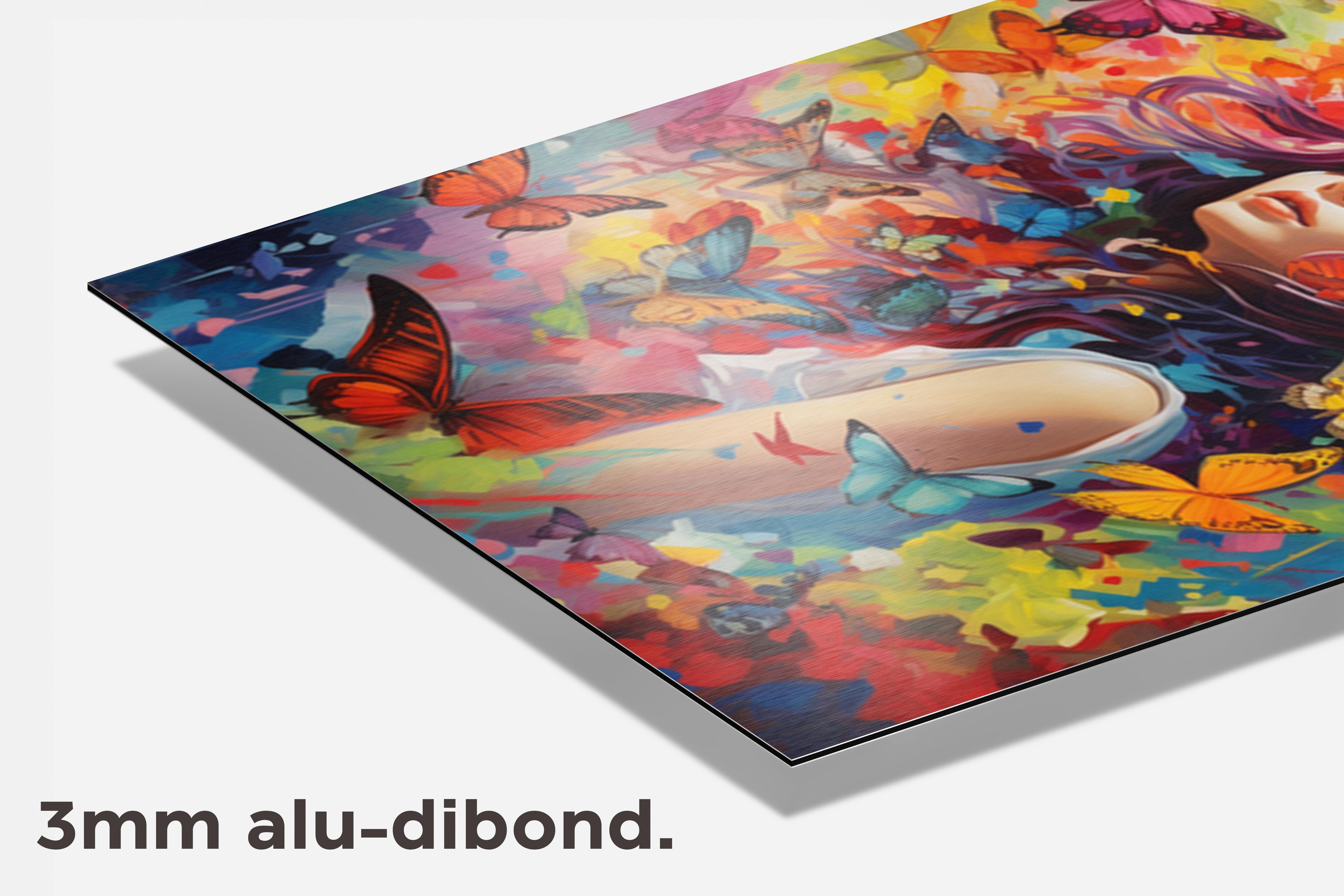 Vlinders dibond detail
