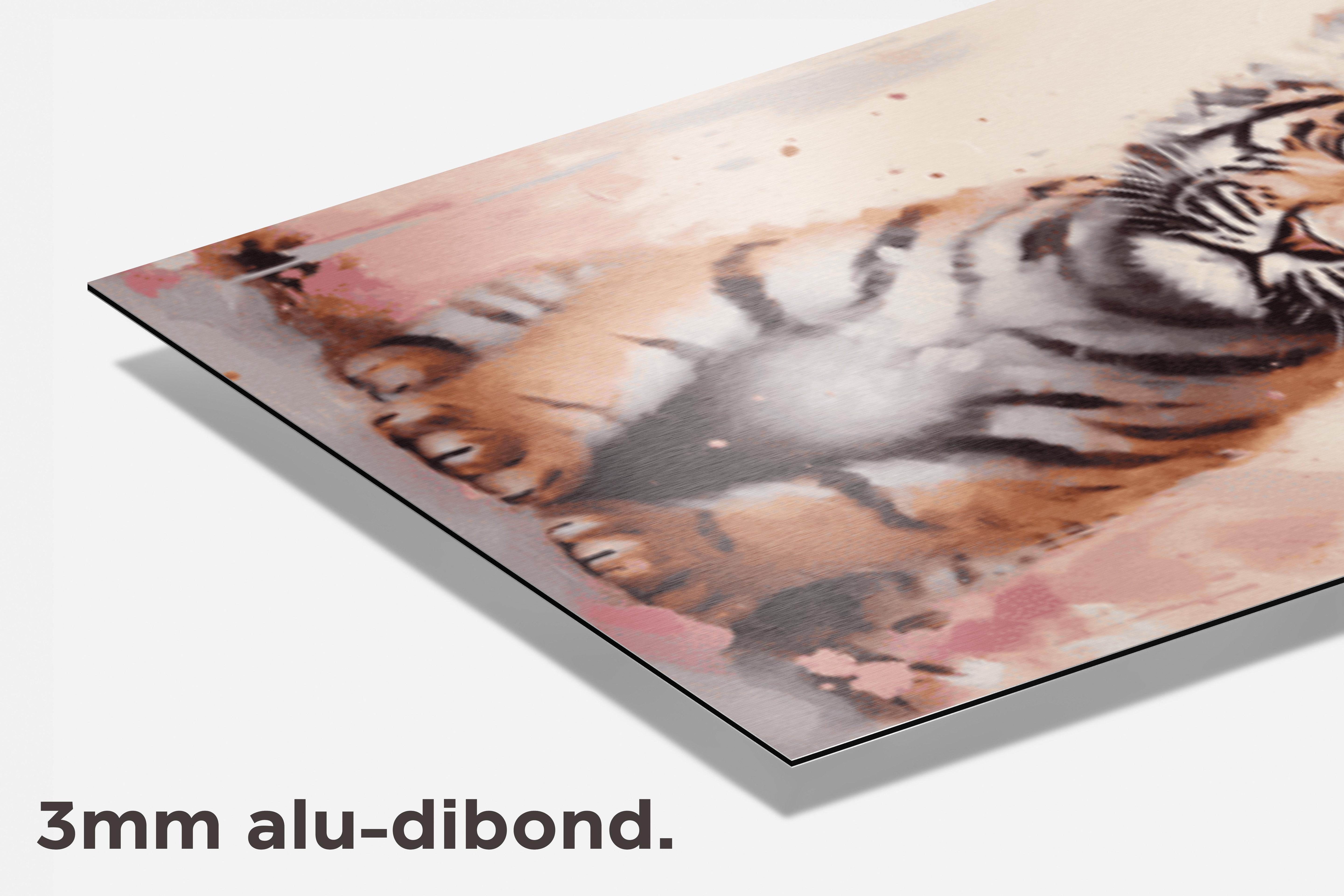 Welpje Roze dibond detail