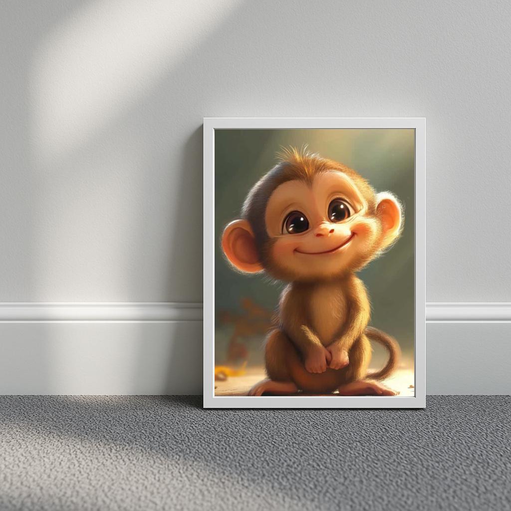 Baby Monkey Cartoon poster sfeerbeeld 3
