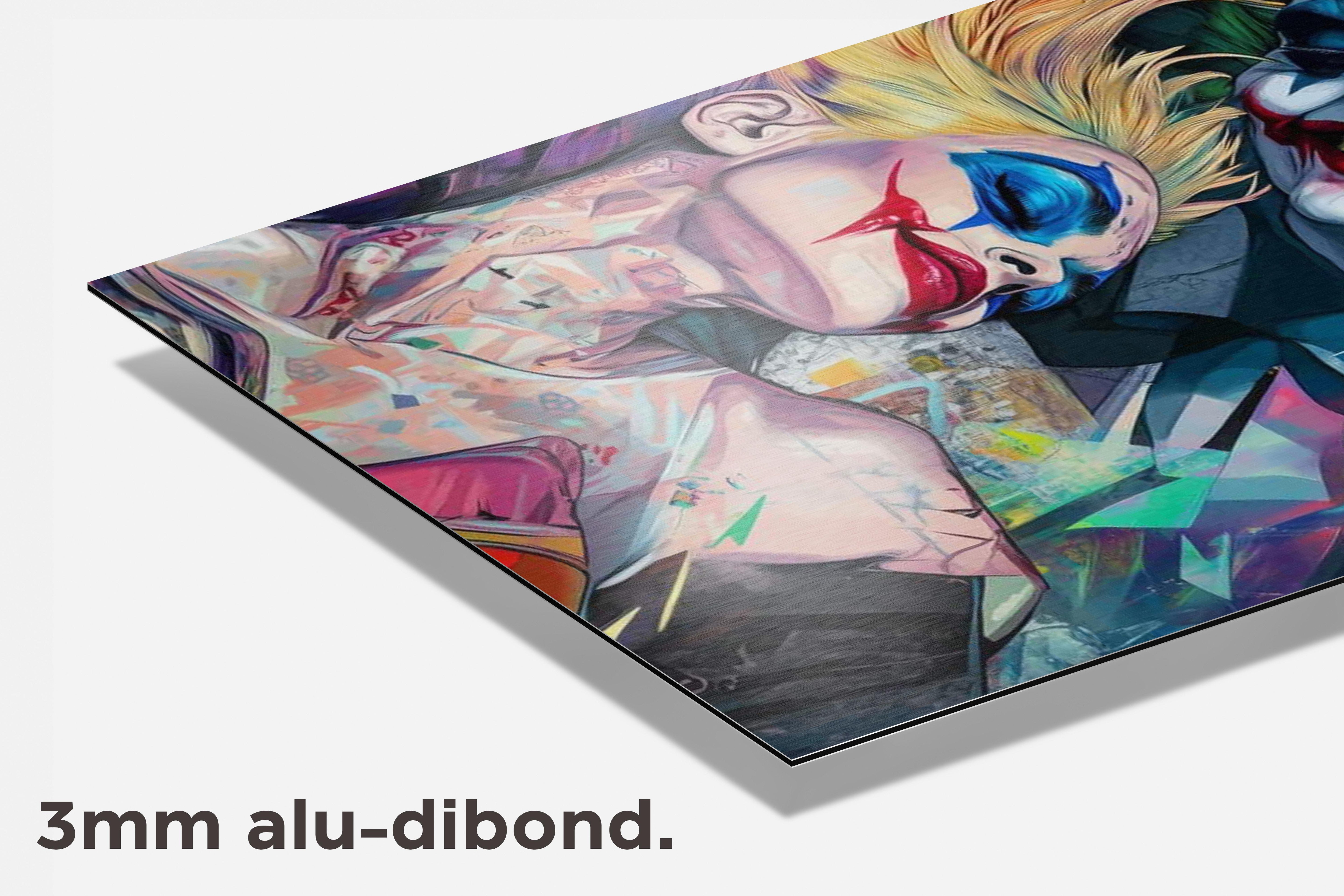 Joker Harley Quinn dibond detail