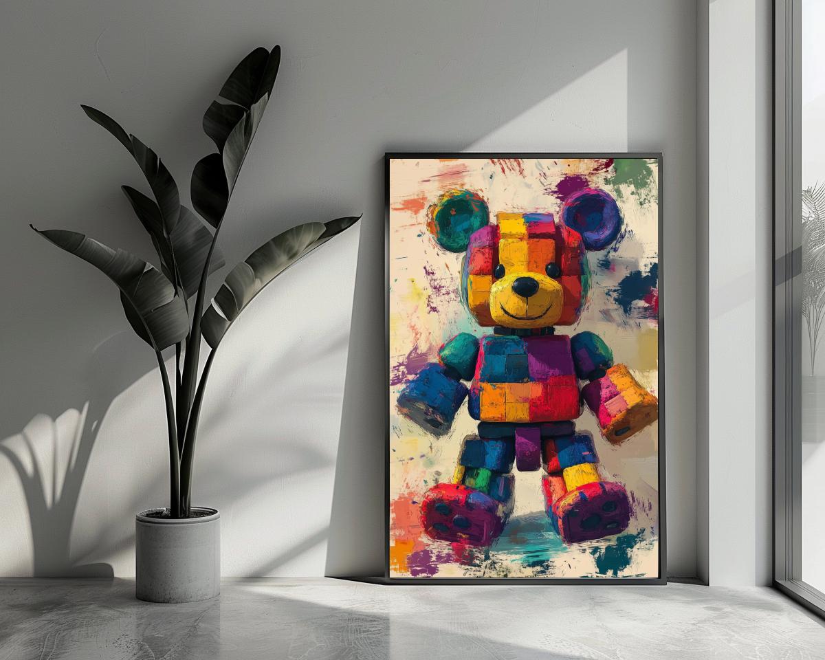 Bear Colorful poster van 25 Artstreet