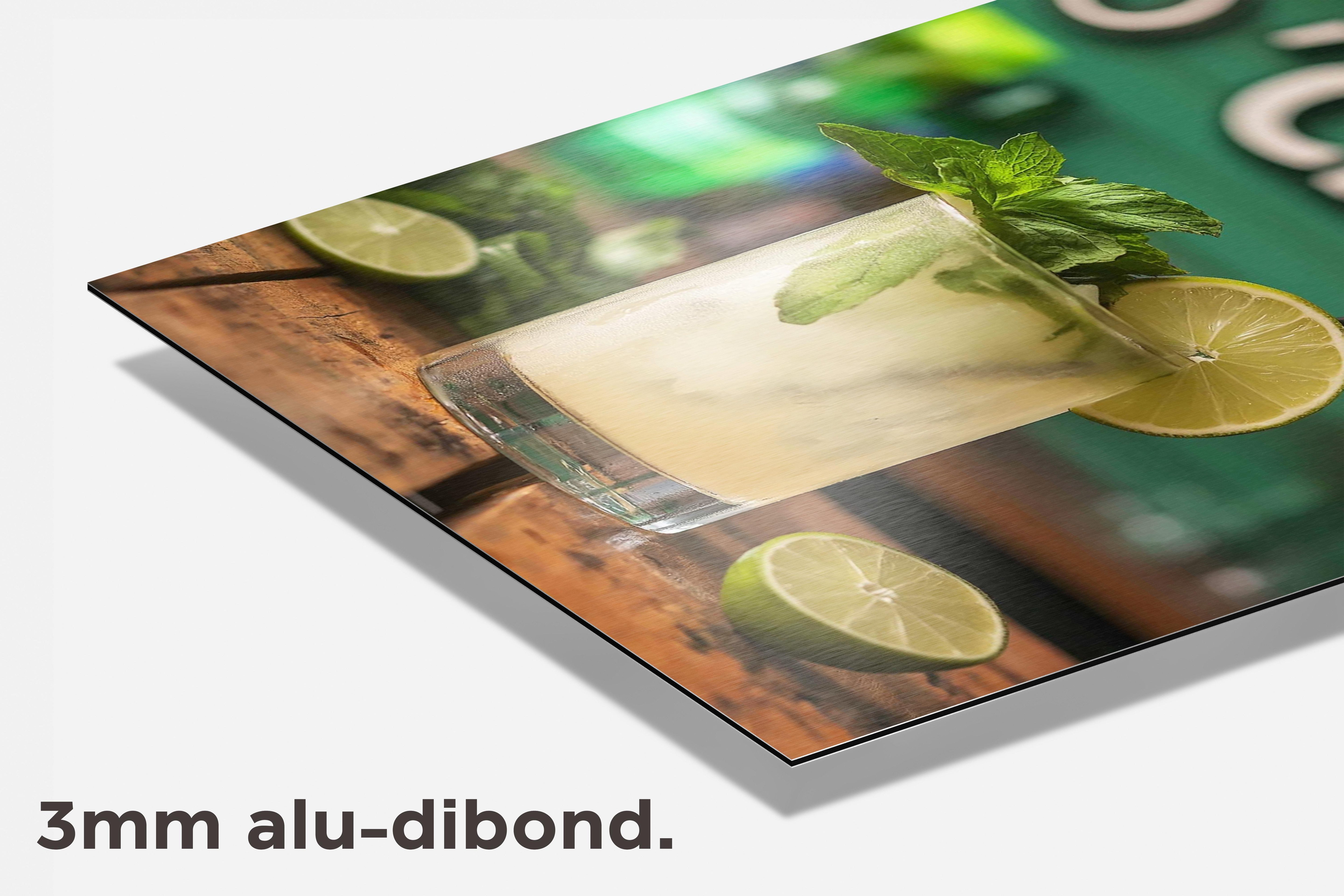 Mojito O'clock dibond detail