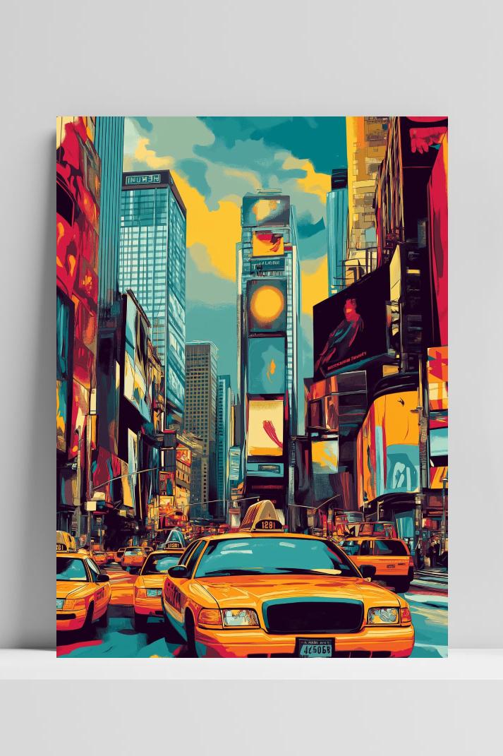 New York Times Square op 3mm aluminium dibond