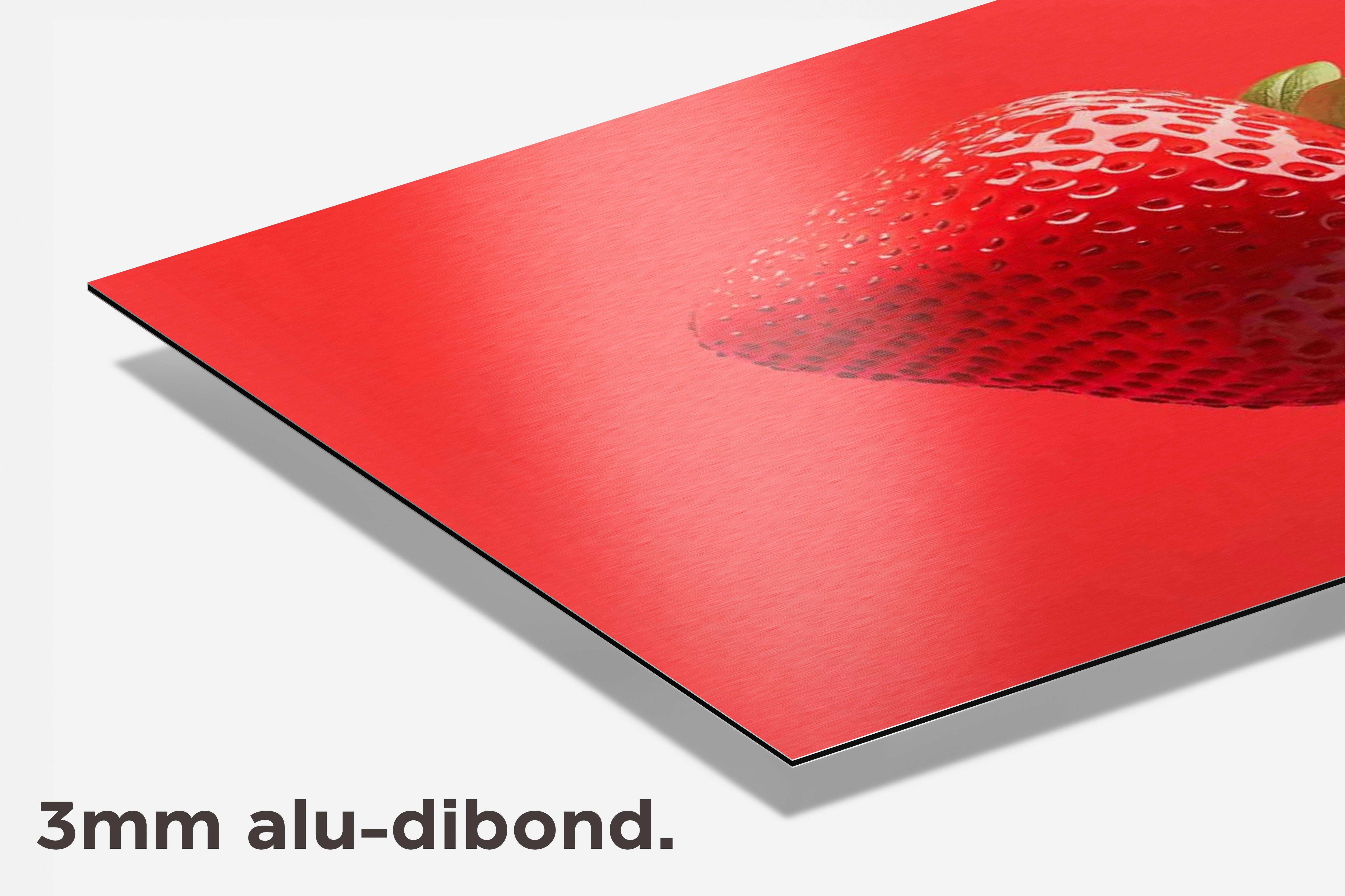 Aardbei dibond detail