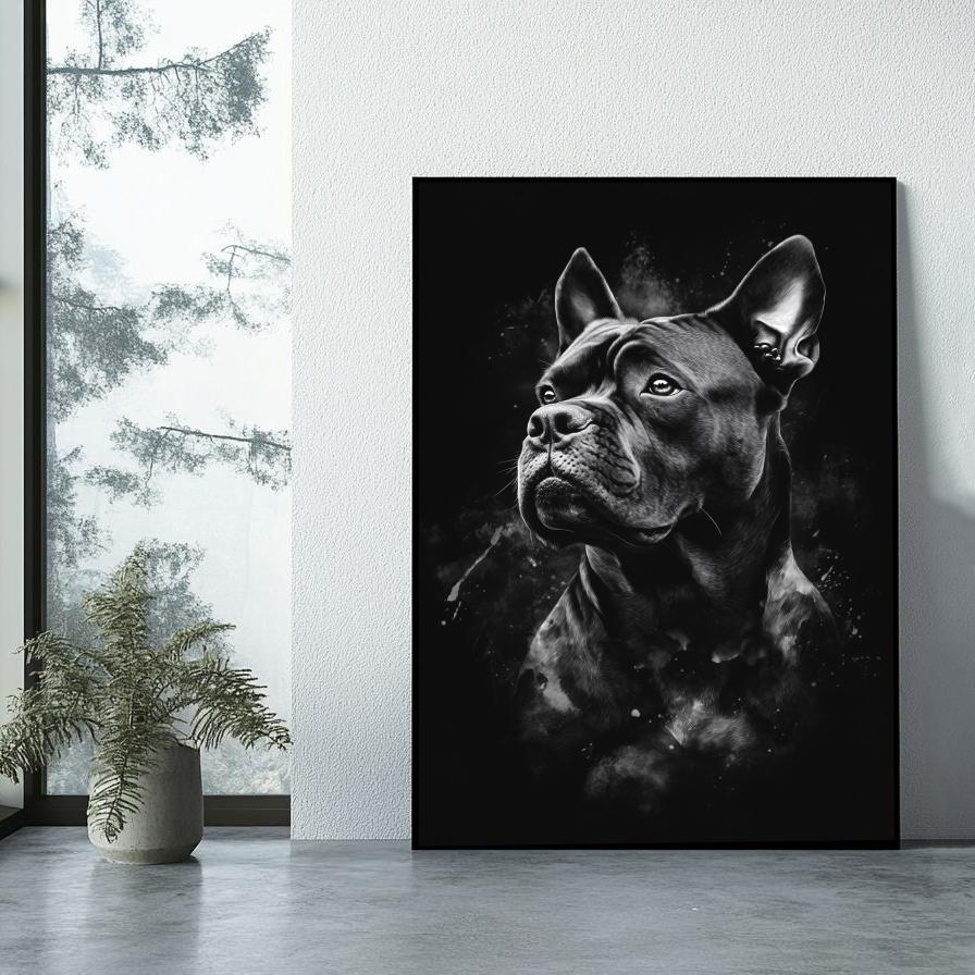 Cane Corso B&W poster sfeerbeeld 1