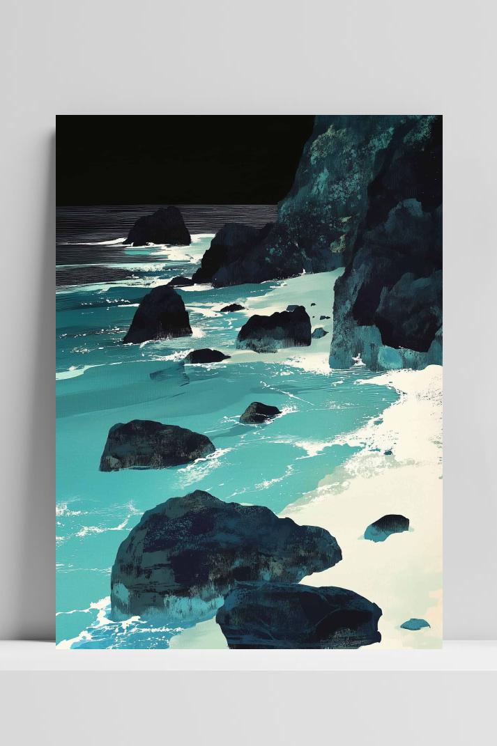 Kust Tatsuro Kiuchi op 3mm aluminium dibond
