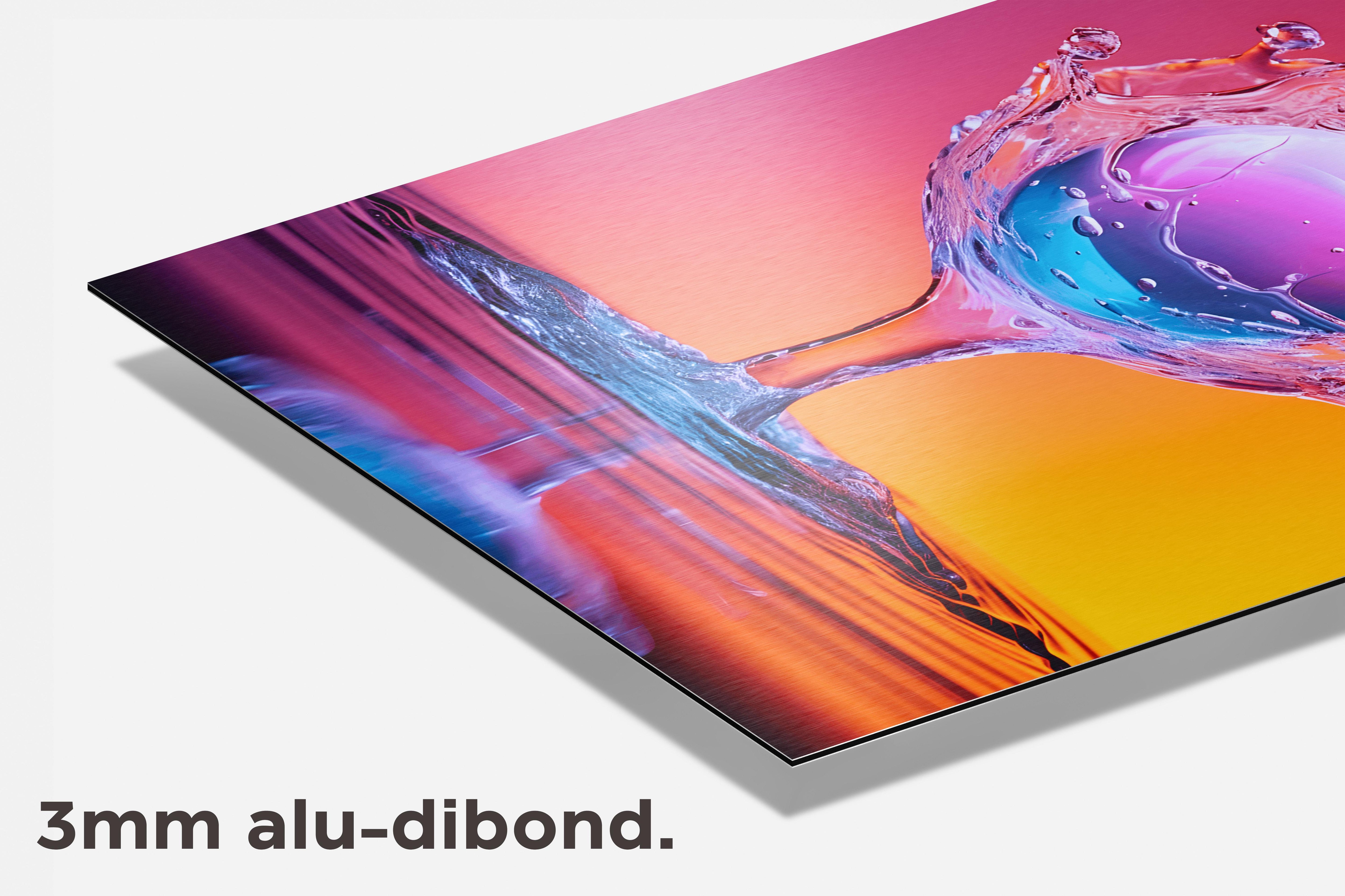 Water Impact dibond detail