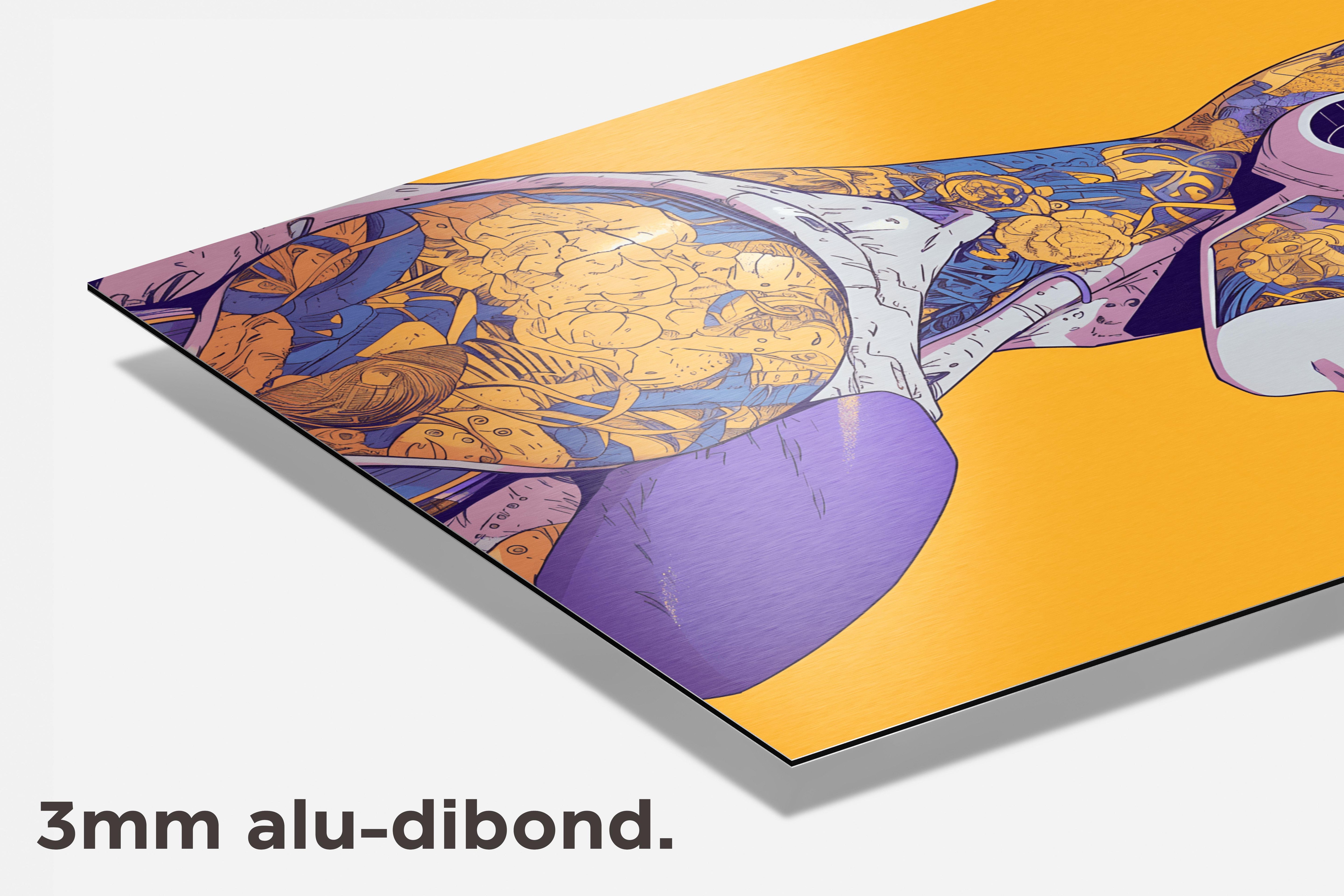 Frieza Dragonball dibond detail