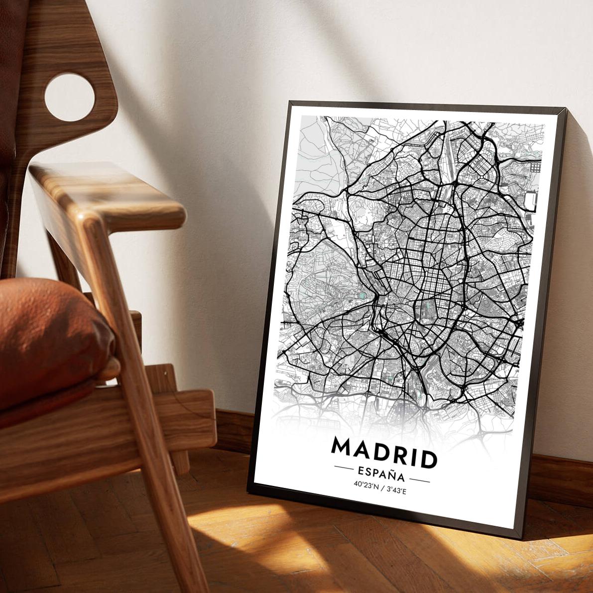 Madrid Spain Blue poster sfeerbeeld 1