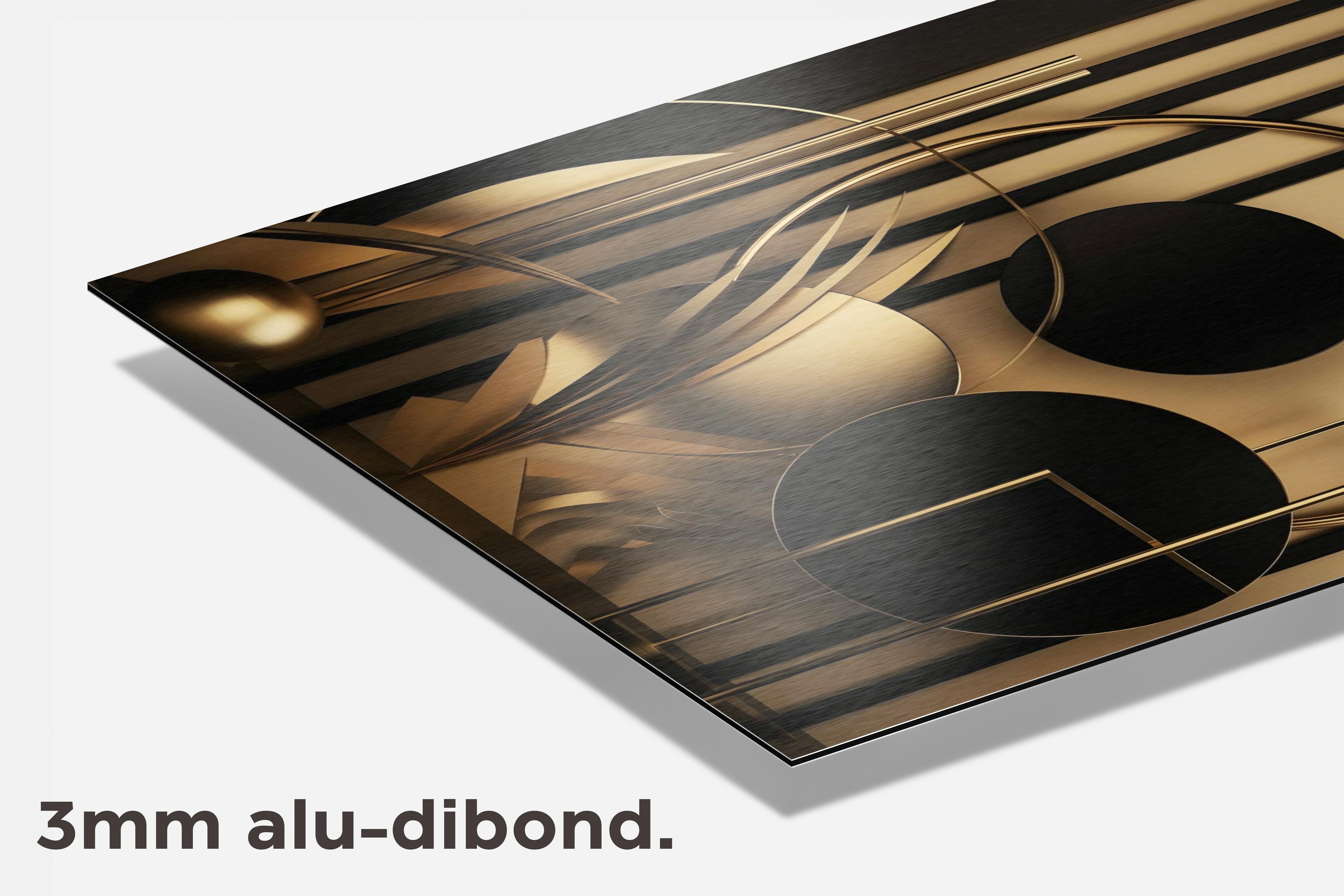Cirkels Abstract dibond detail