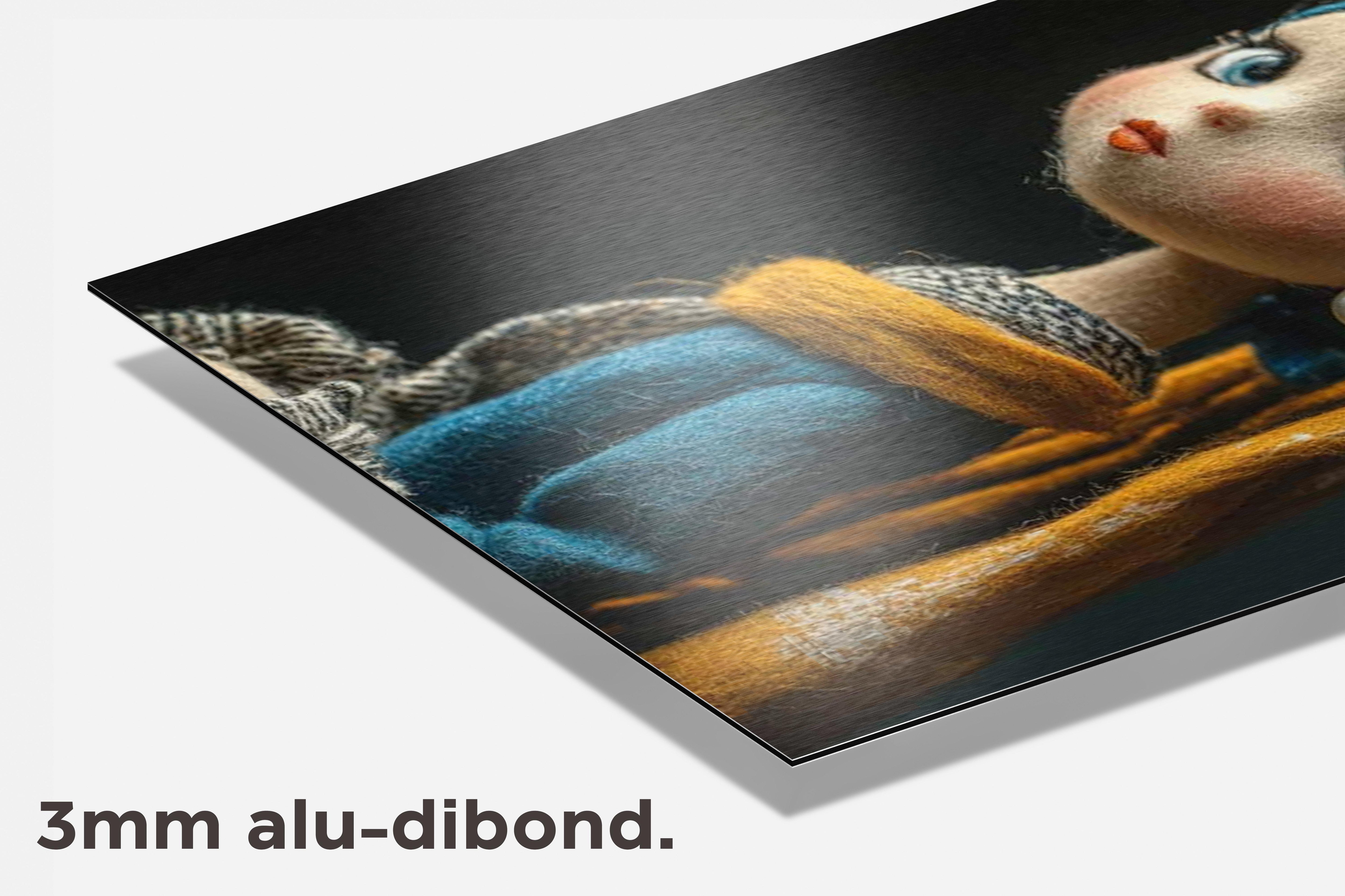 Meisje met de Parel dibond detail