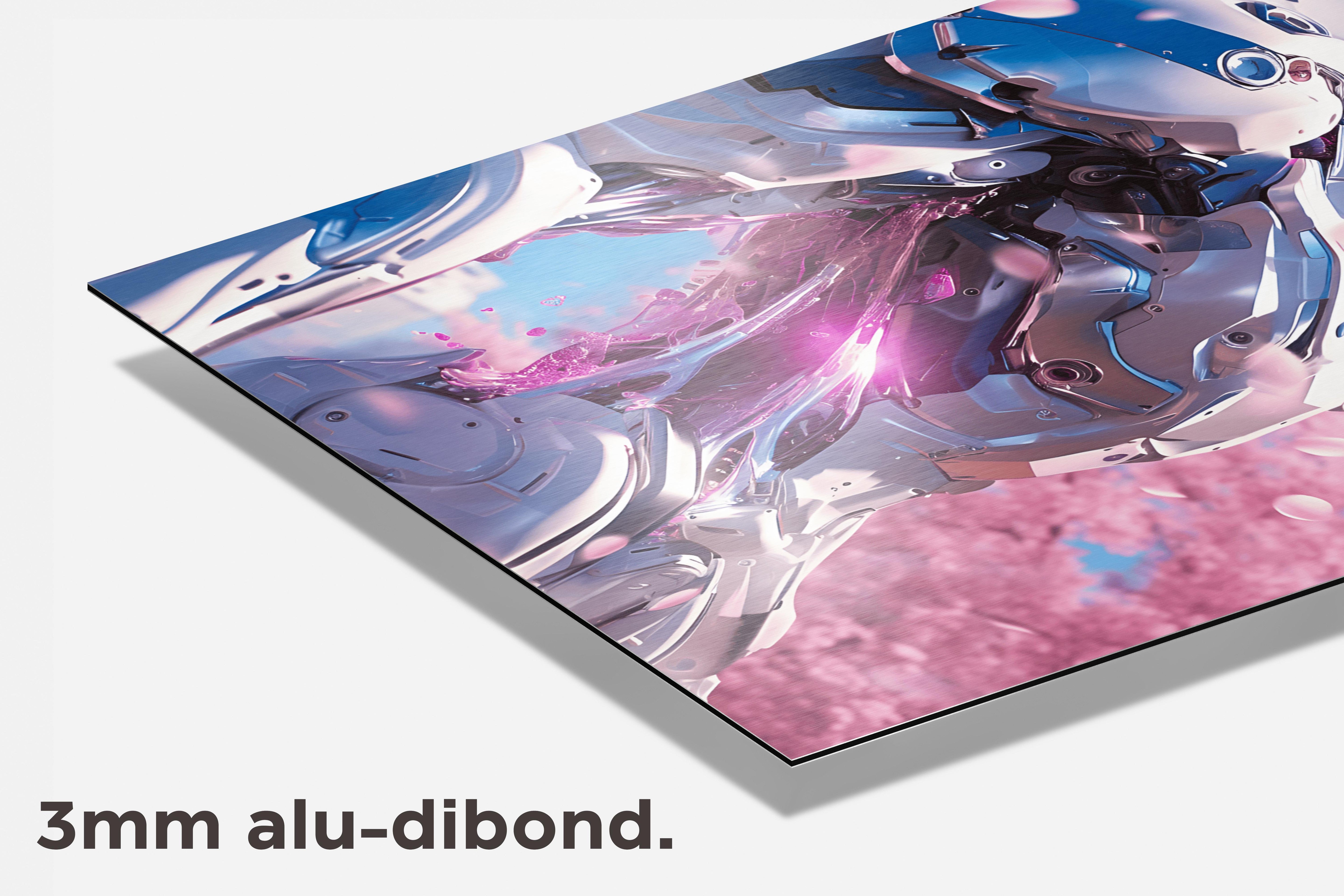 Witte Robot dibond detail
