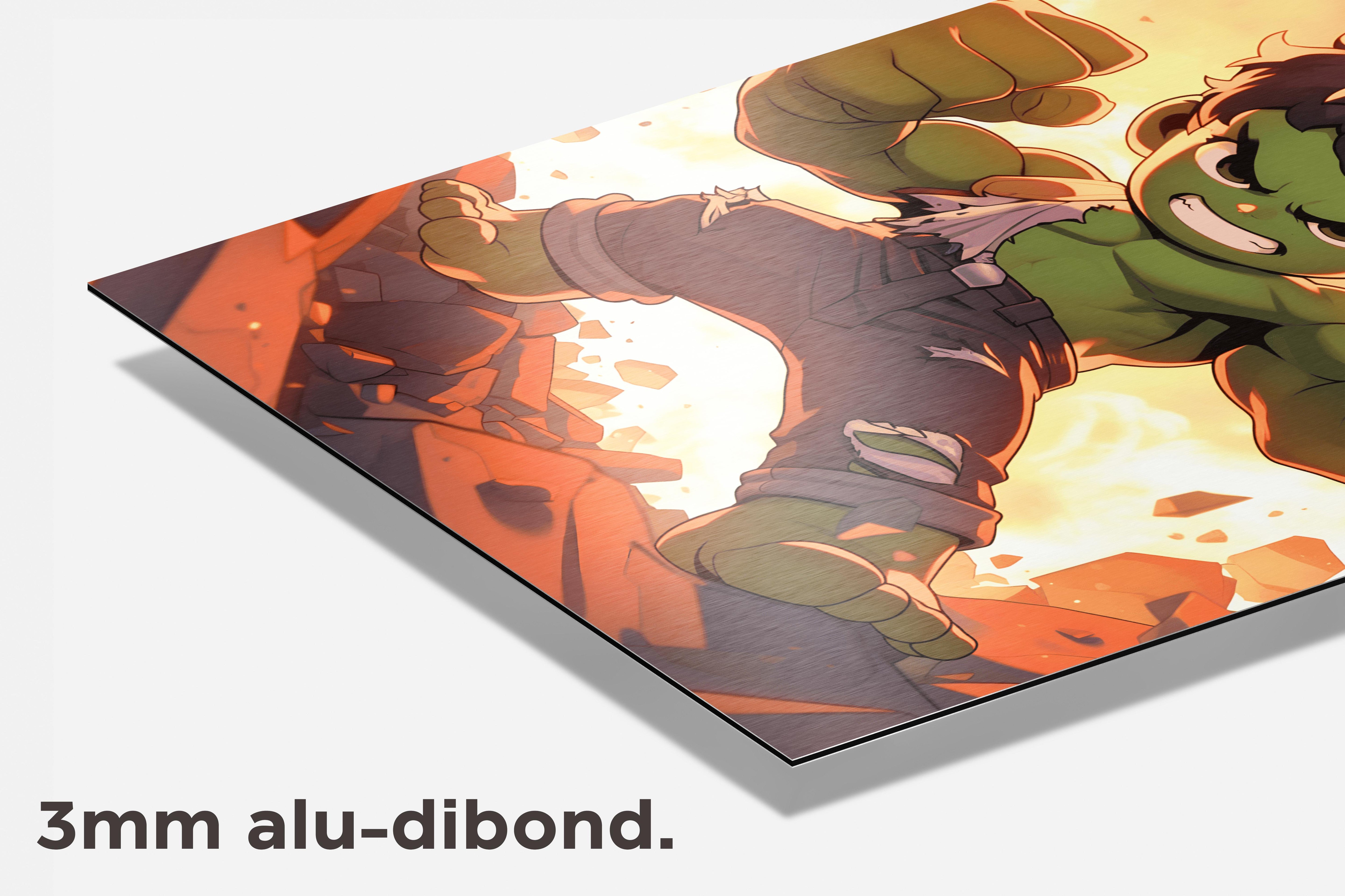 Hulk Kind dibond detail