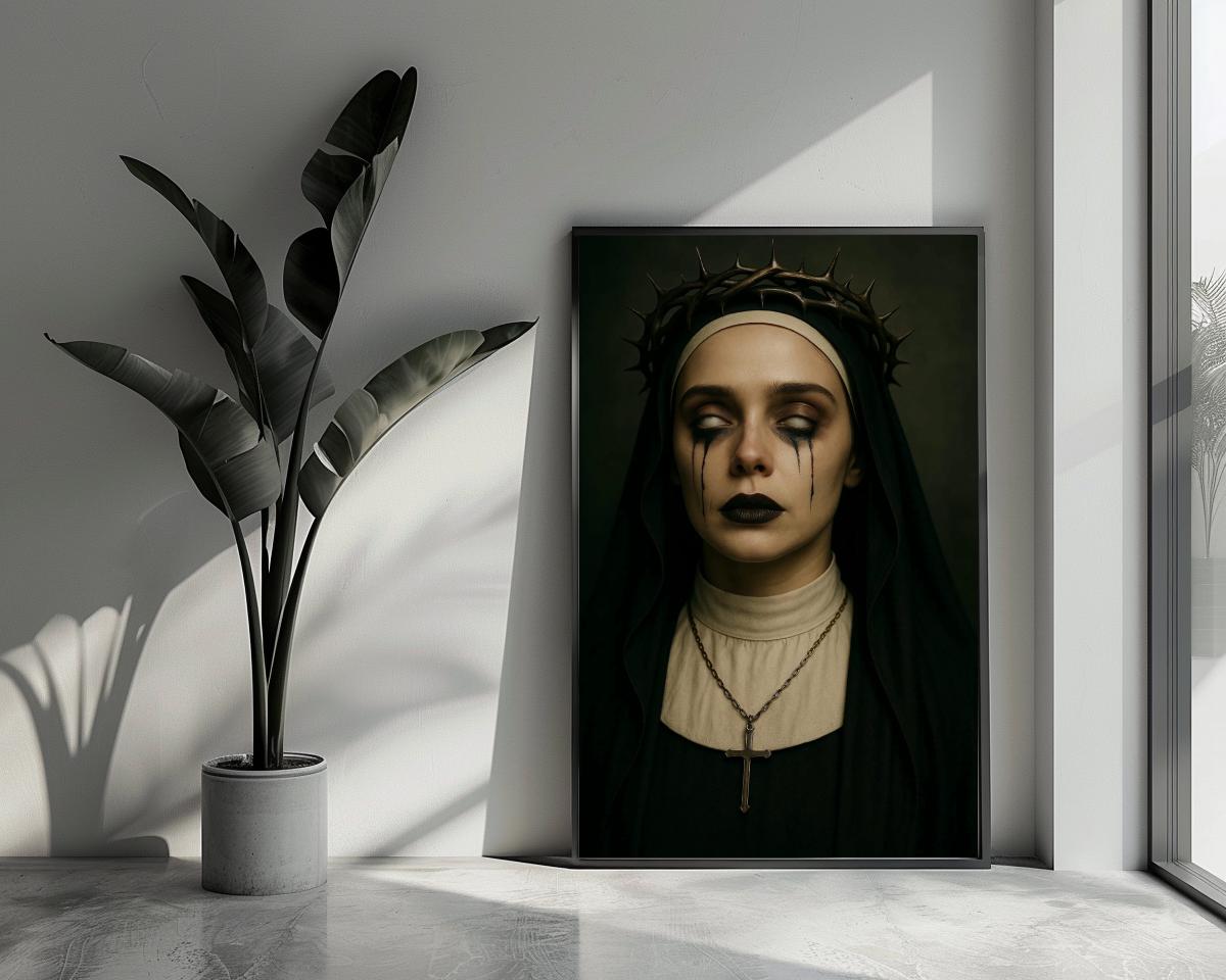 Nun Crown Thorns poster van 25 Artstreet