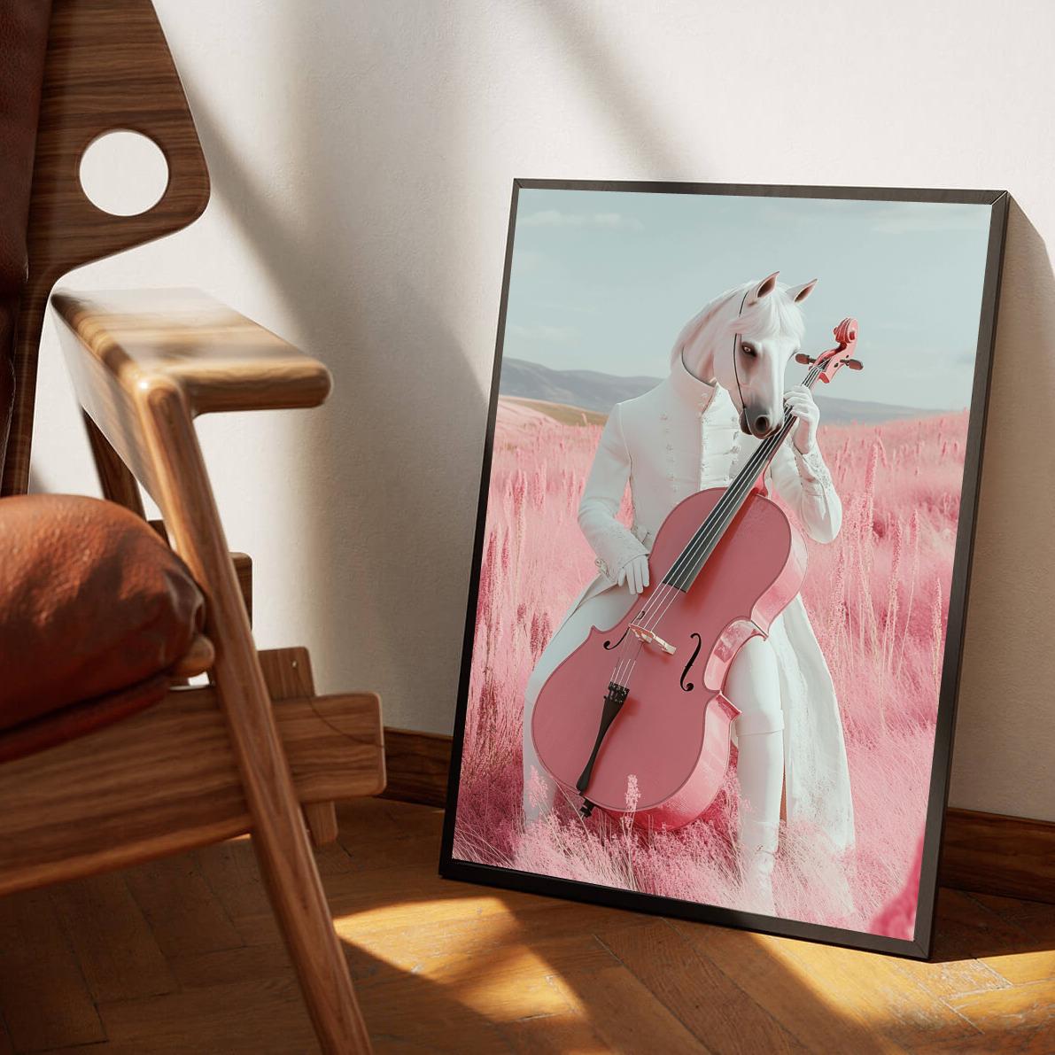 Horse Cello poster van 25 Artstreet