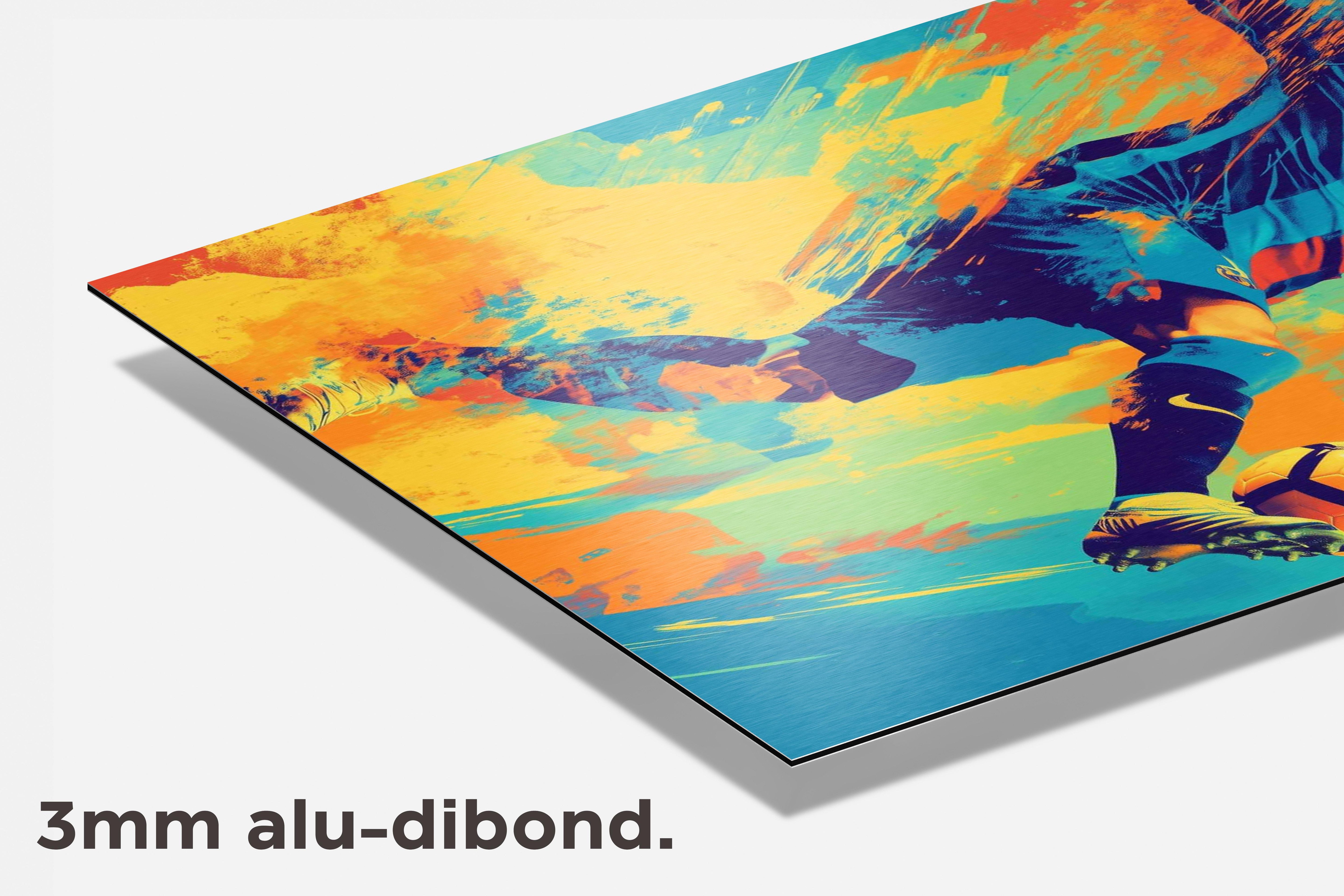 Lionel Messi dibond detail