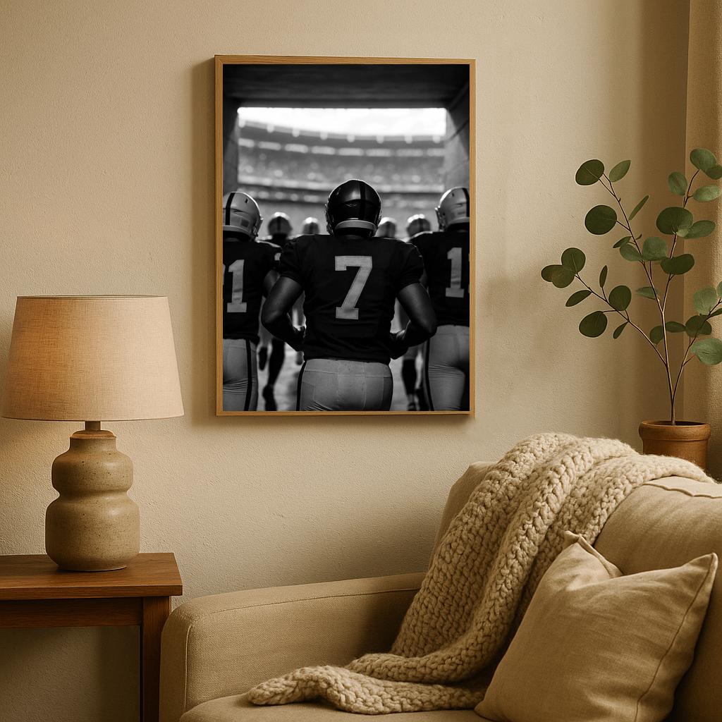 American Football B&W poster sfeerbeeld 2