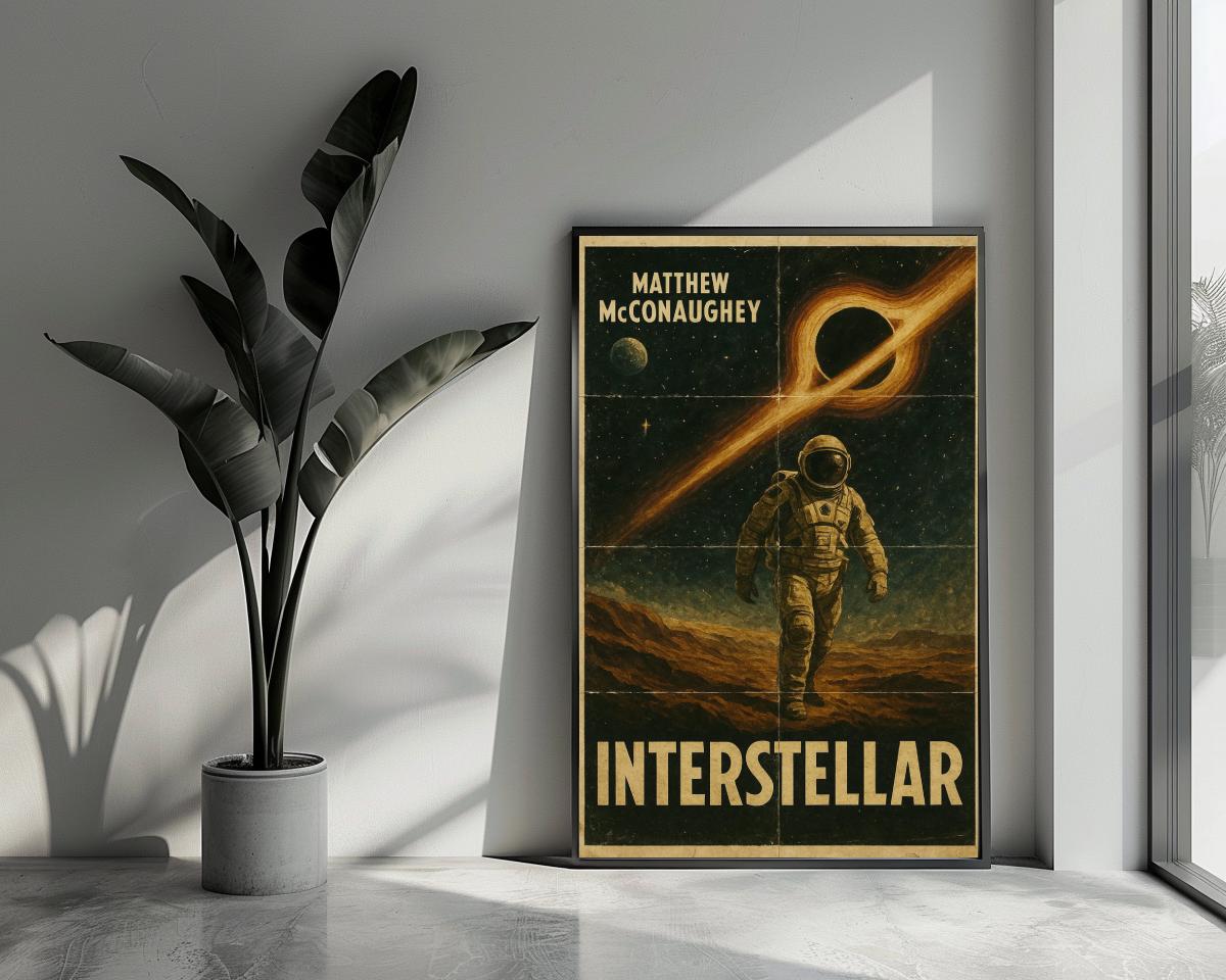 Interstellar Art Text poster van 25 Artstreet