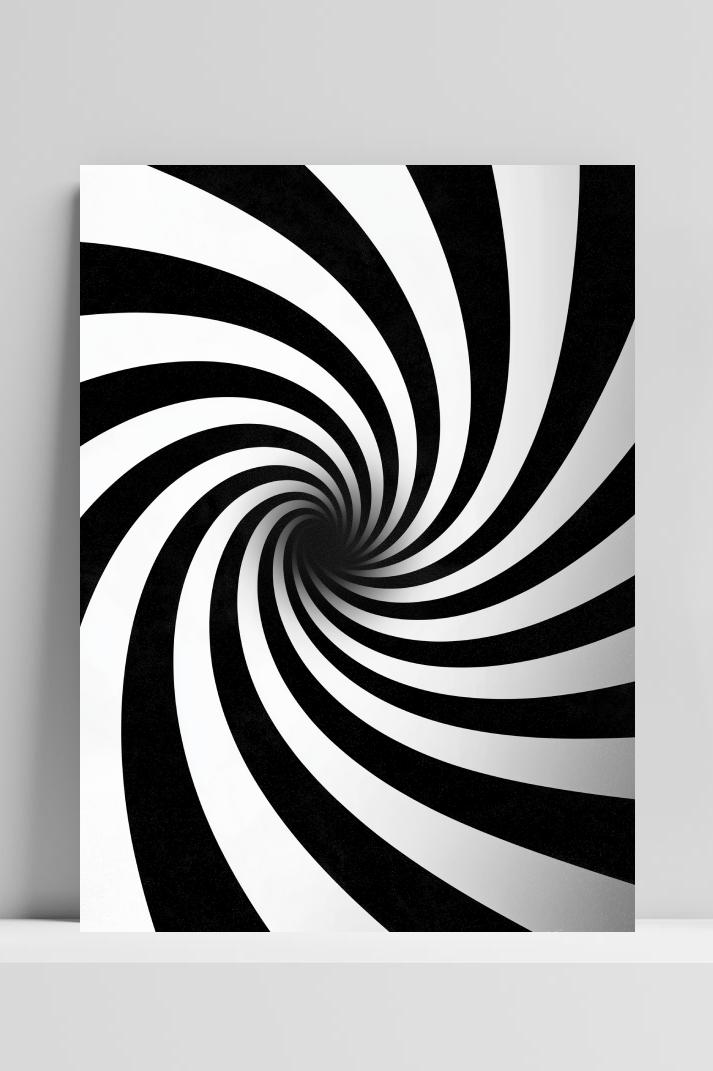 Optical Illusion Spiral dans un intérieur