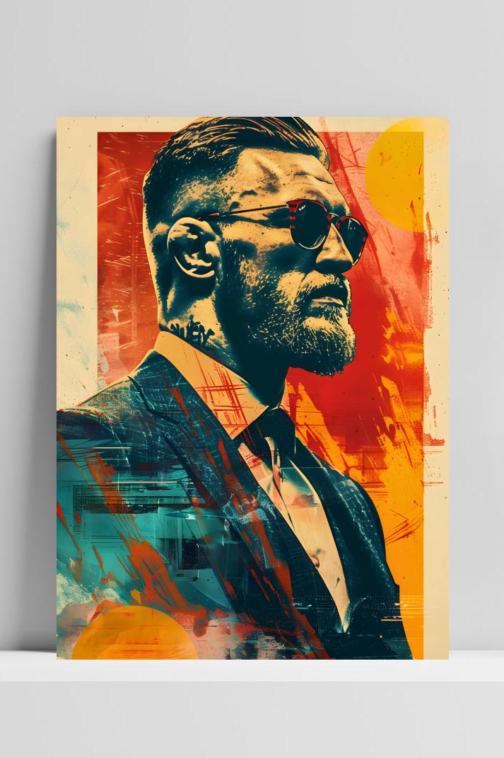 Conor McGregor Stijl op 3mm aluminium dibond