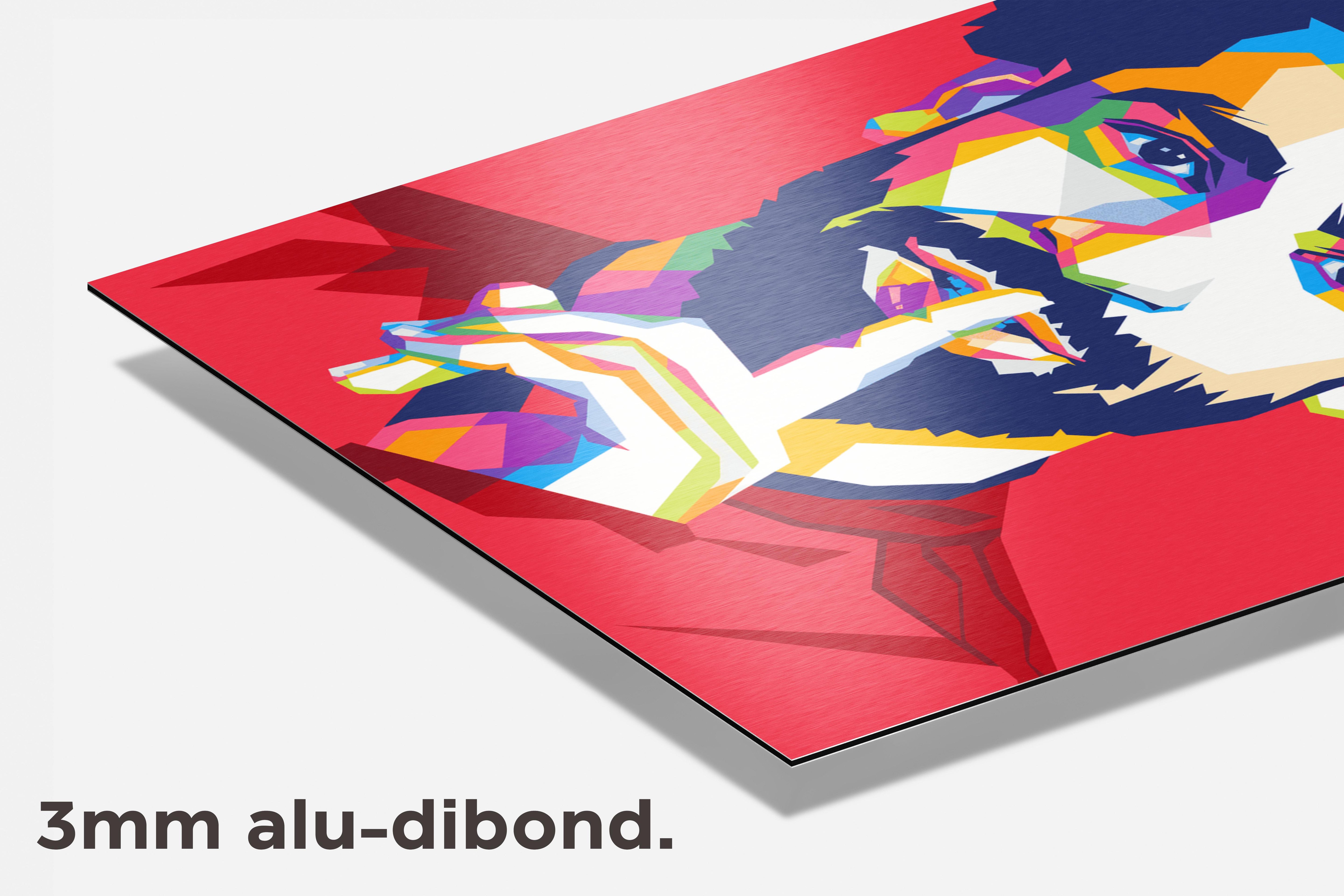 Mohamed Salah Pop Art dibond detail