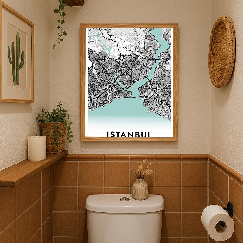 Istanbul Turkey Blue poster sfeerbeeld 3