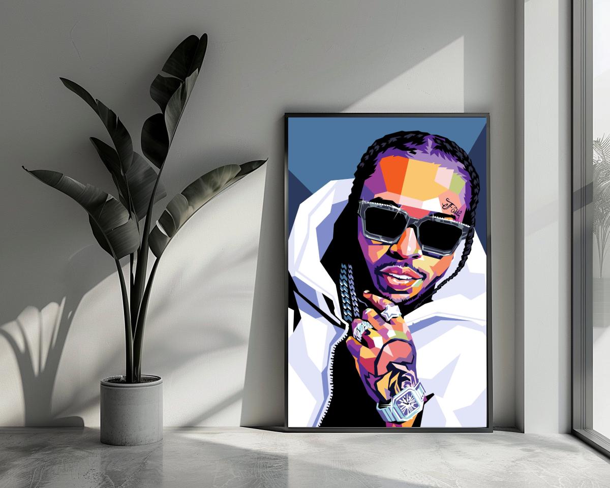 Pop Smoke Pop Art poster van 25 Artstreet