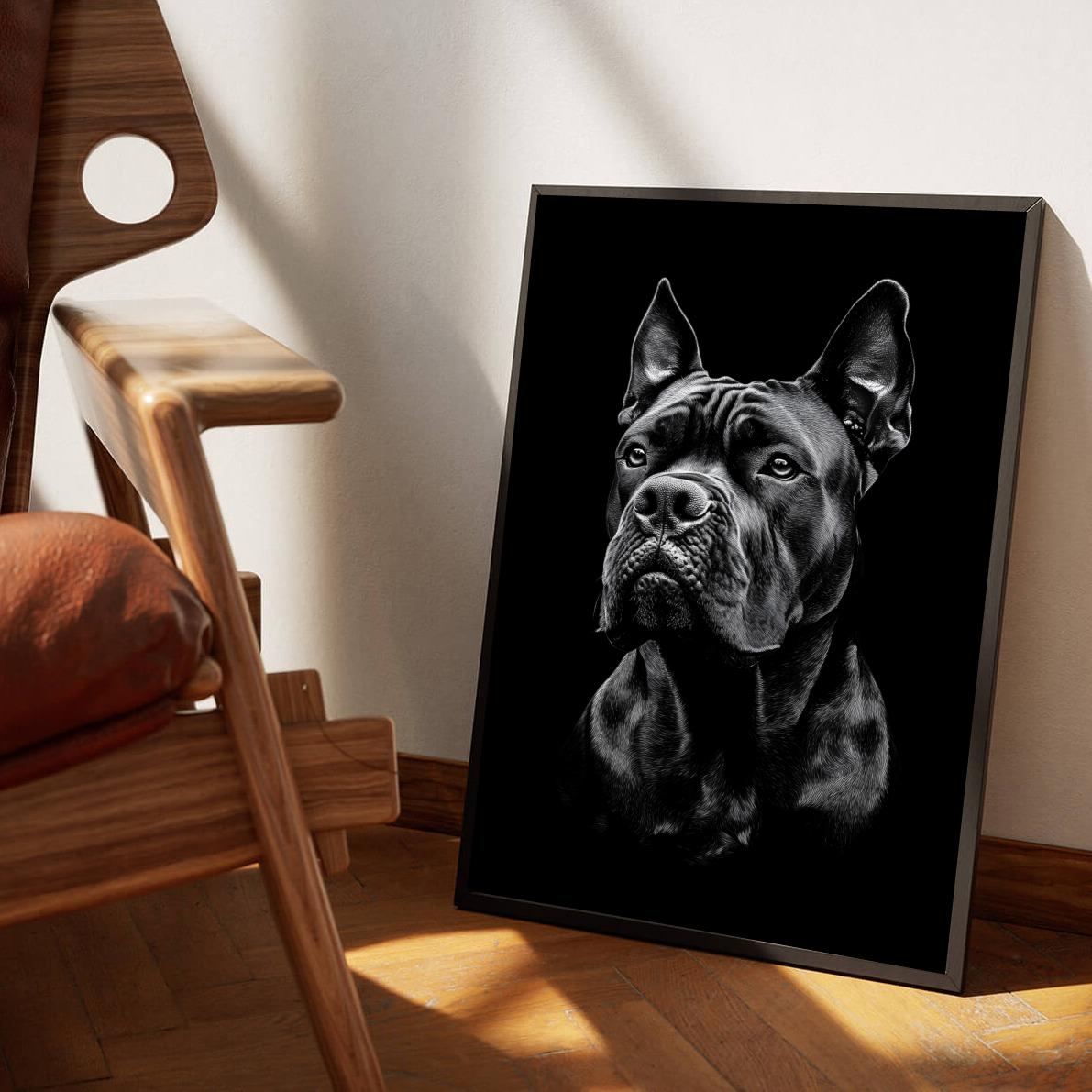 Cane Corso B&W poster sfeerbeeld 3