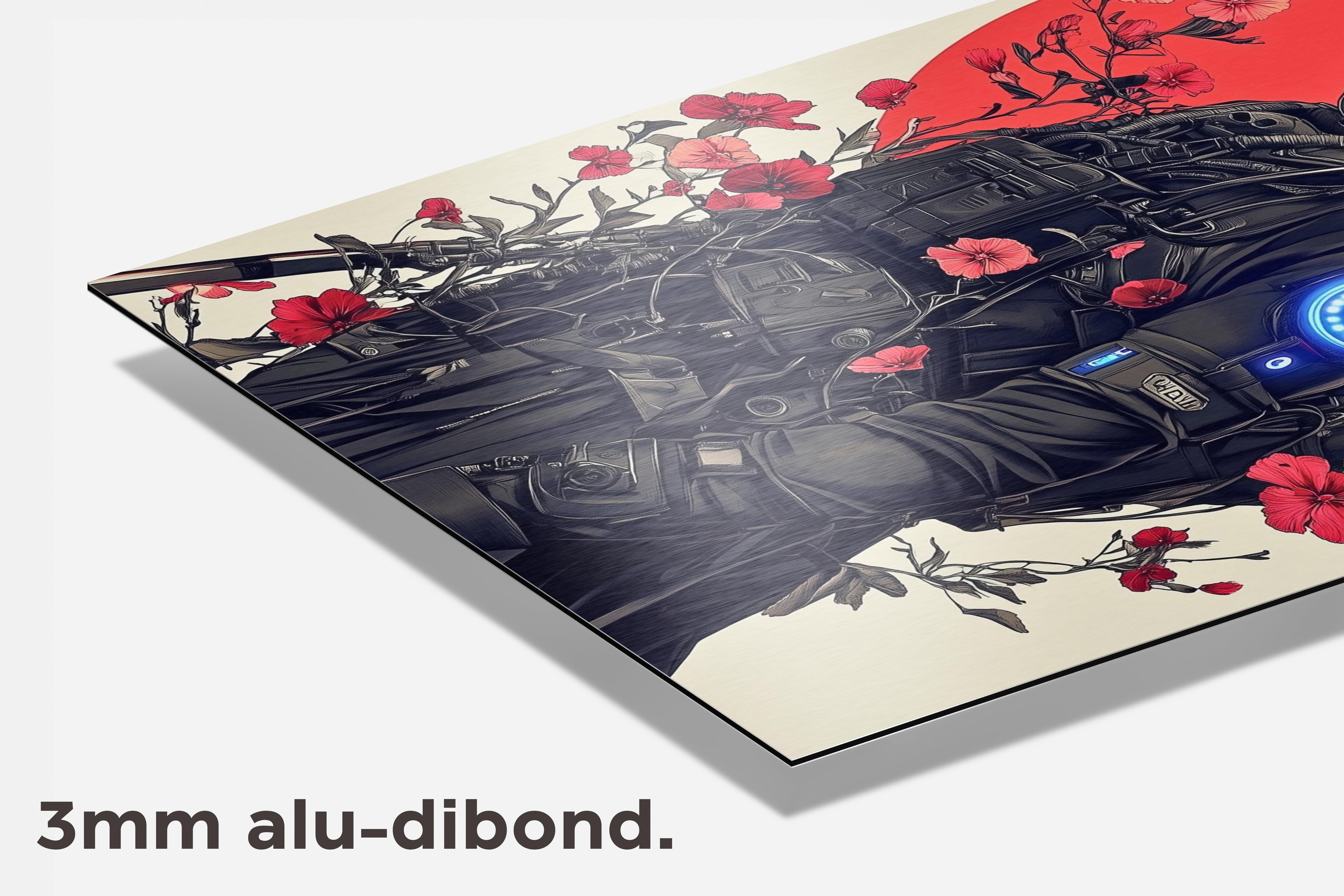 Schedel Soldaat dibond detail