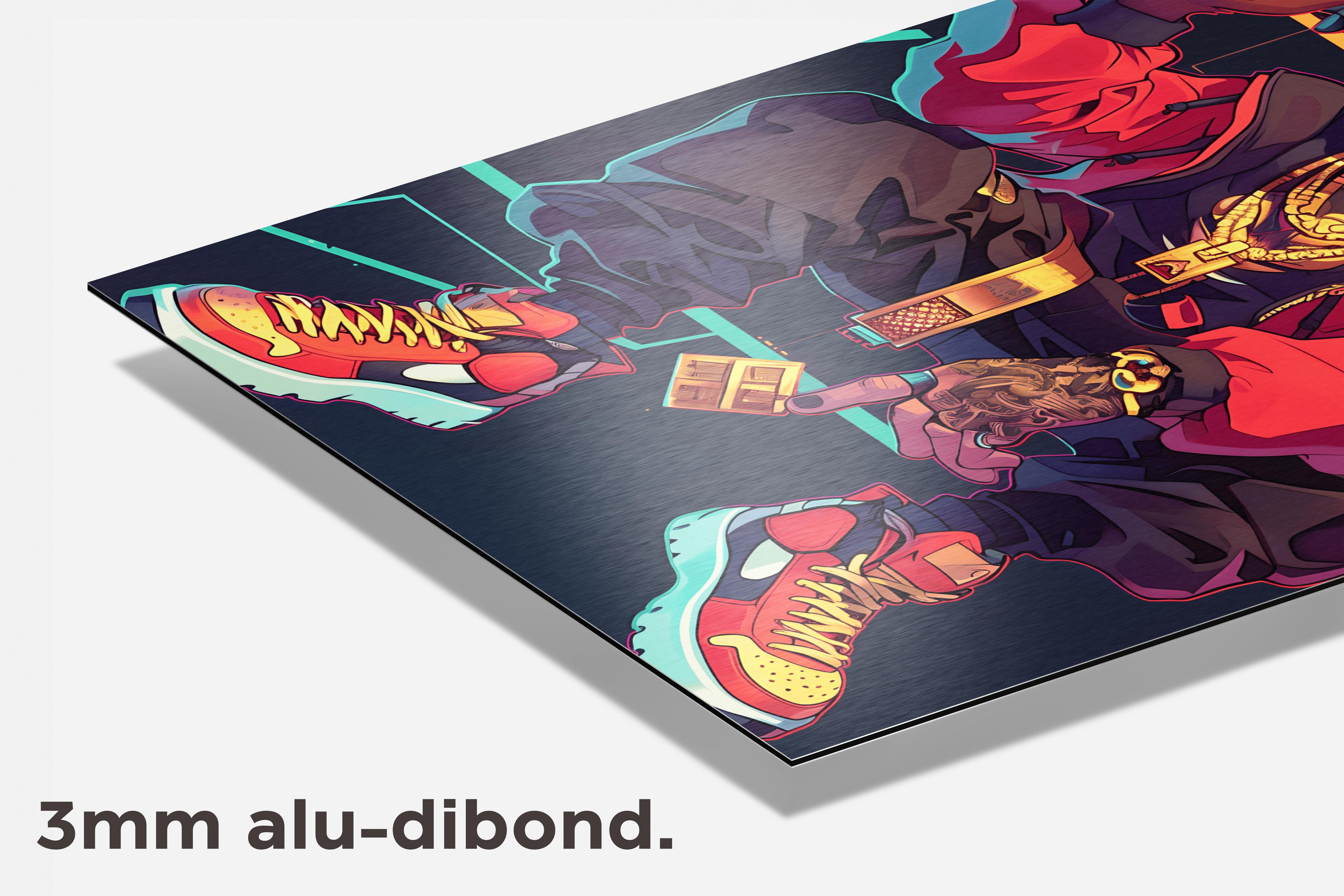 Aapgangster dibond detail
