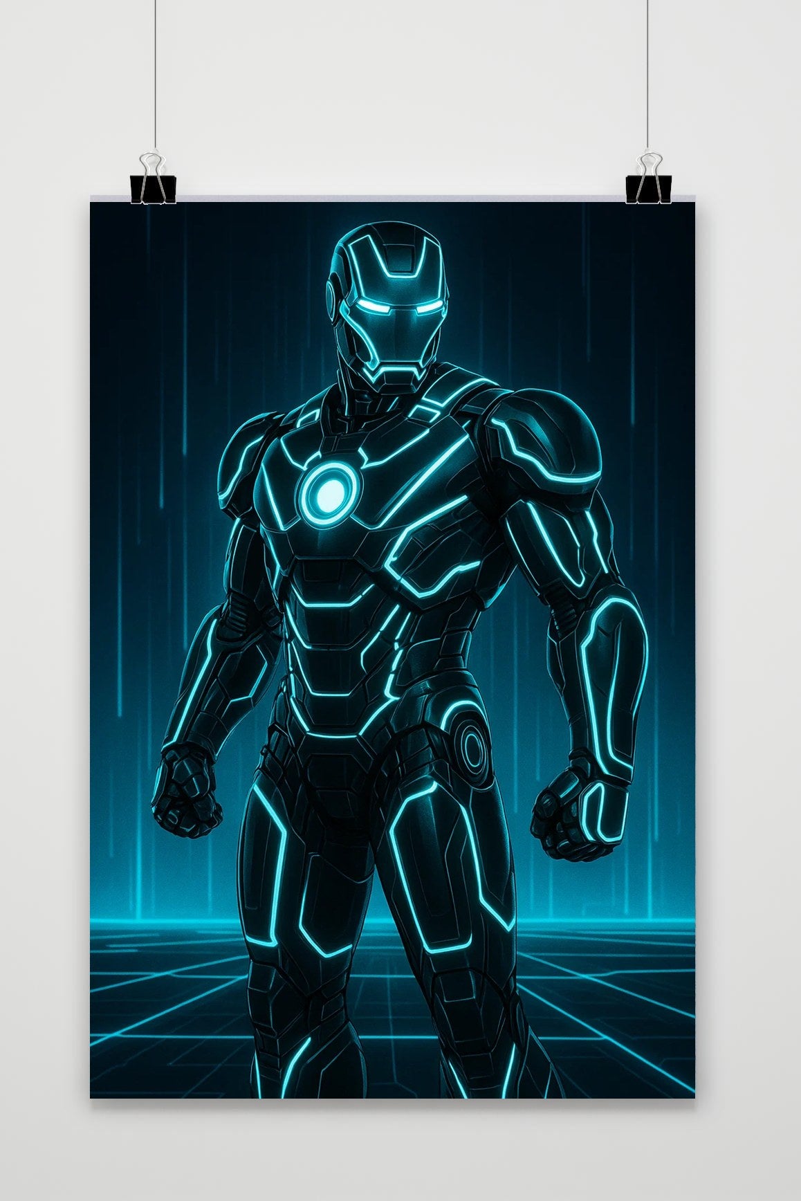 Iron Man Neon poster van 25 Artstreet