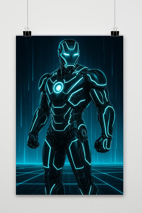 Póster Iron Man Neon