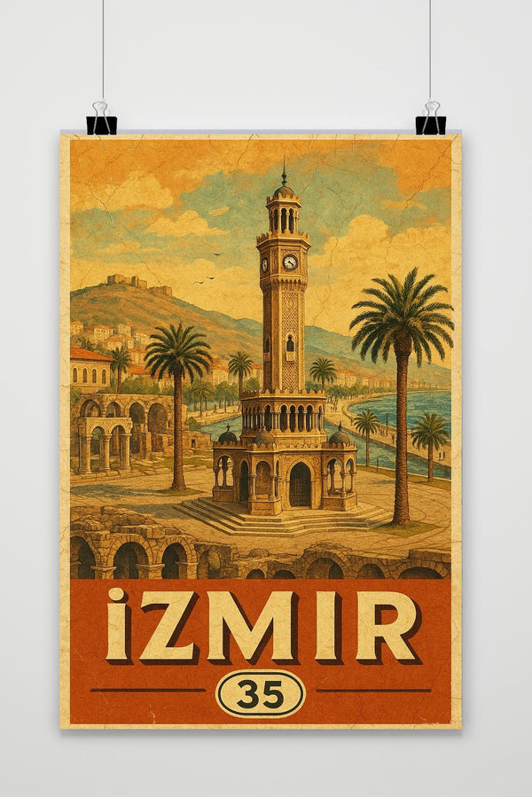 Póster Izmir Turkey Vintage