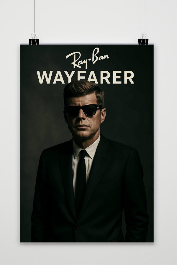 Affiche John F. Kennedy Ray Ban