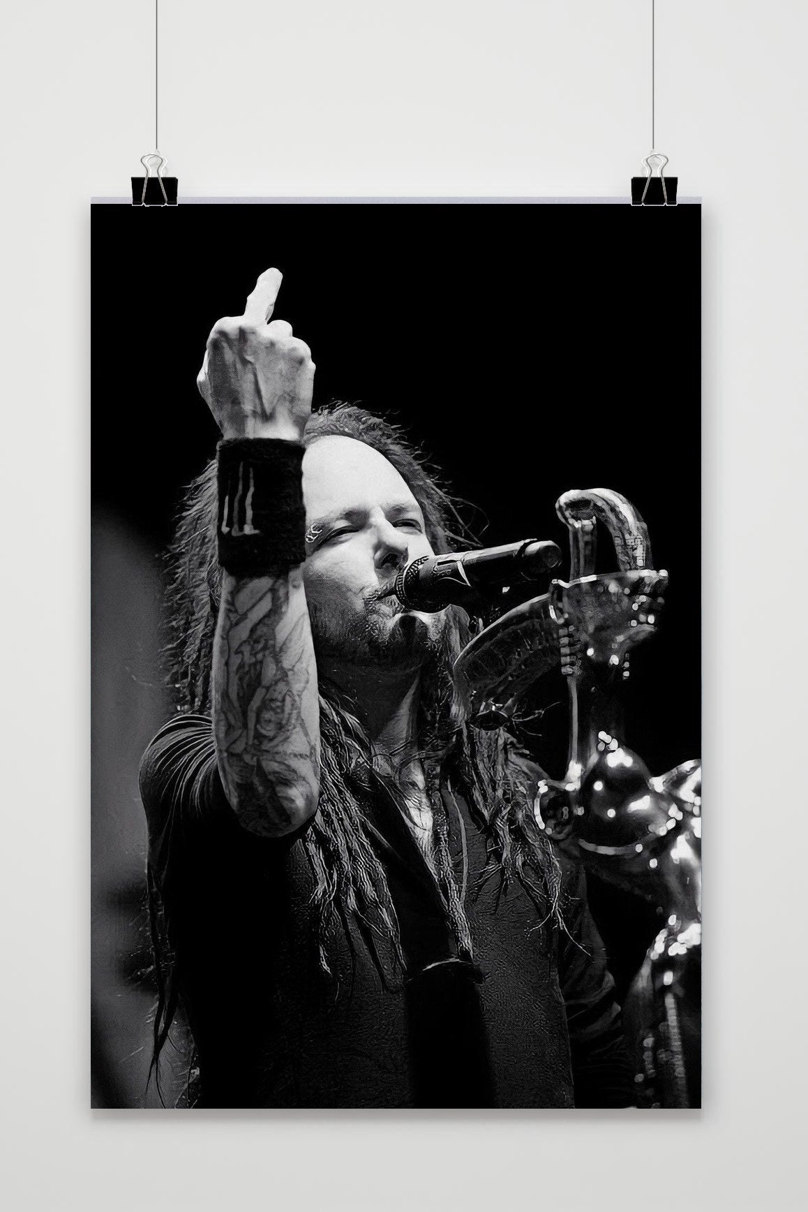 Póster Jonathan Davis Zwart-Wit de 25 Artstreet
