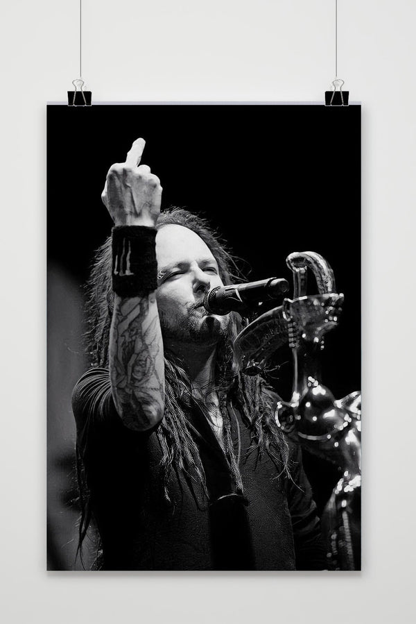 Jonathan Davis Schwarz-Weiß Poster