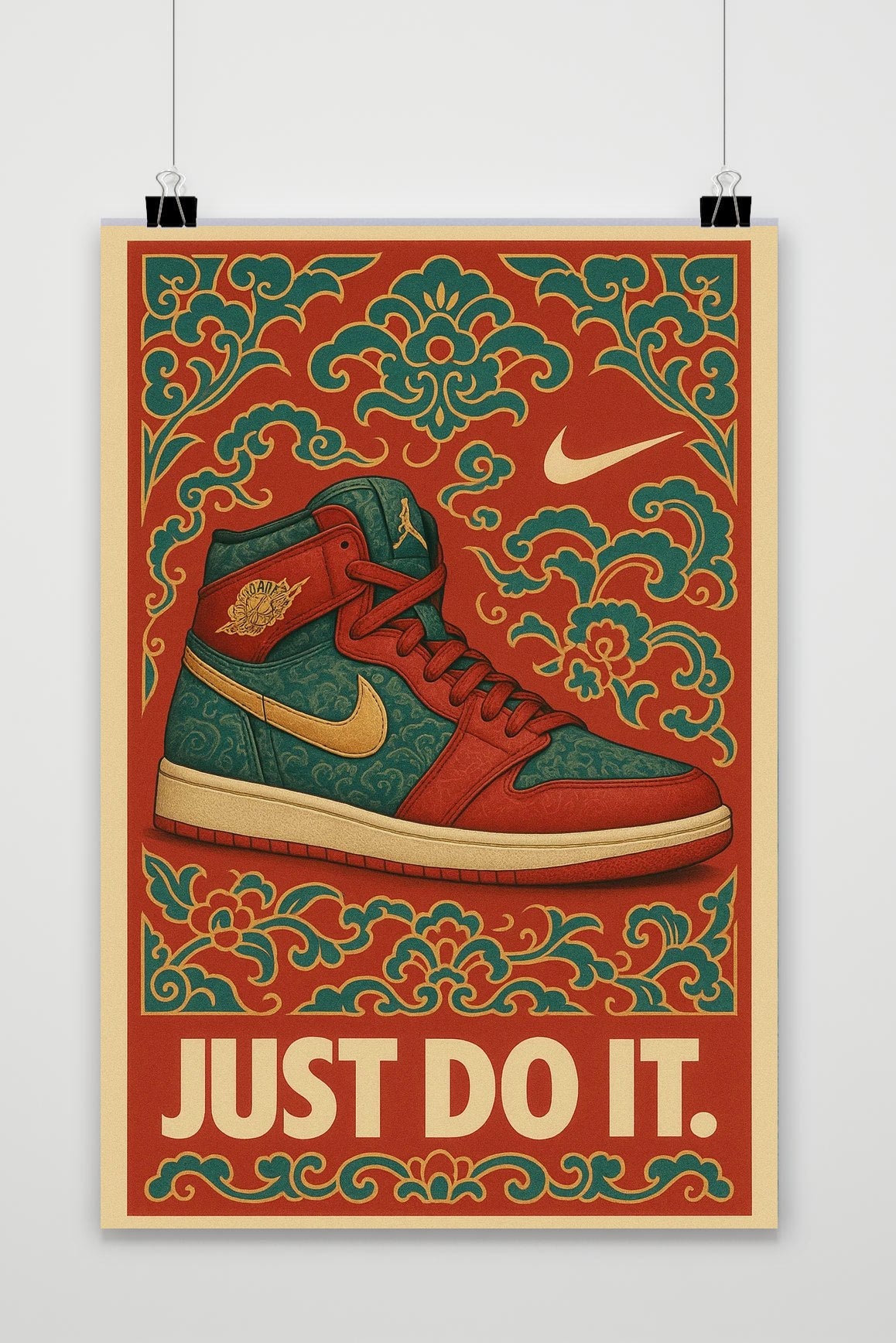 Just Do It Shoe Text poster van 25 Artstreet
