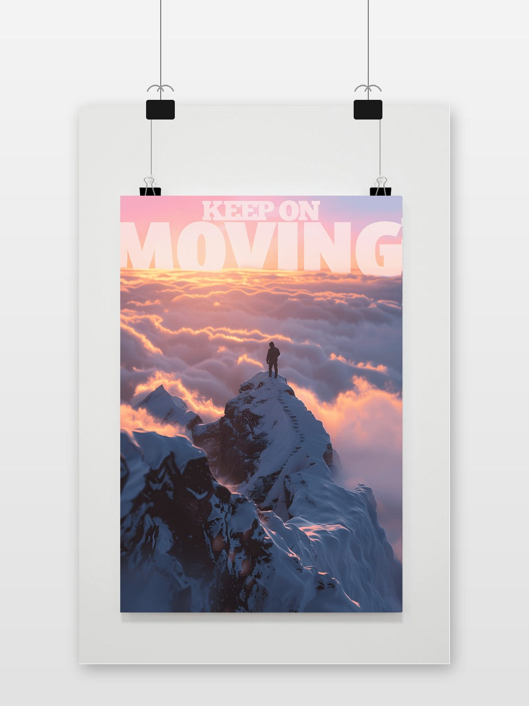 Keep Moving Quote poster van 25 Artstreet