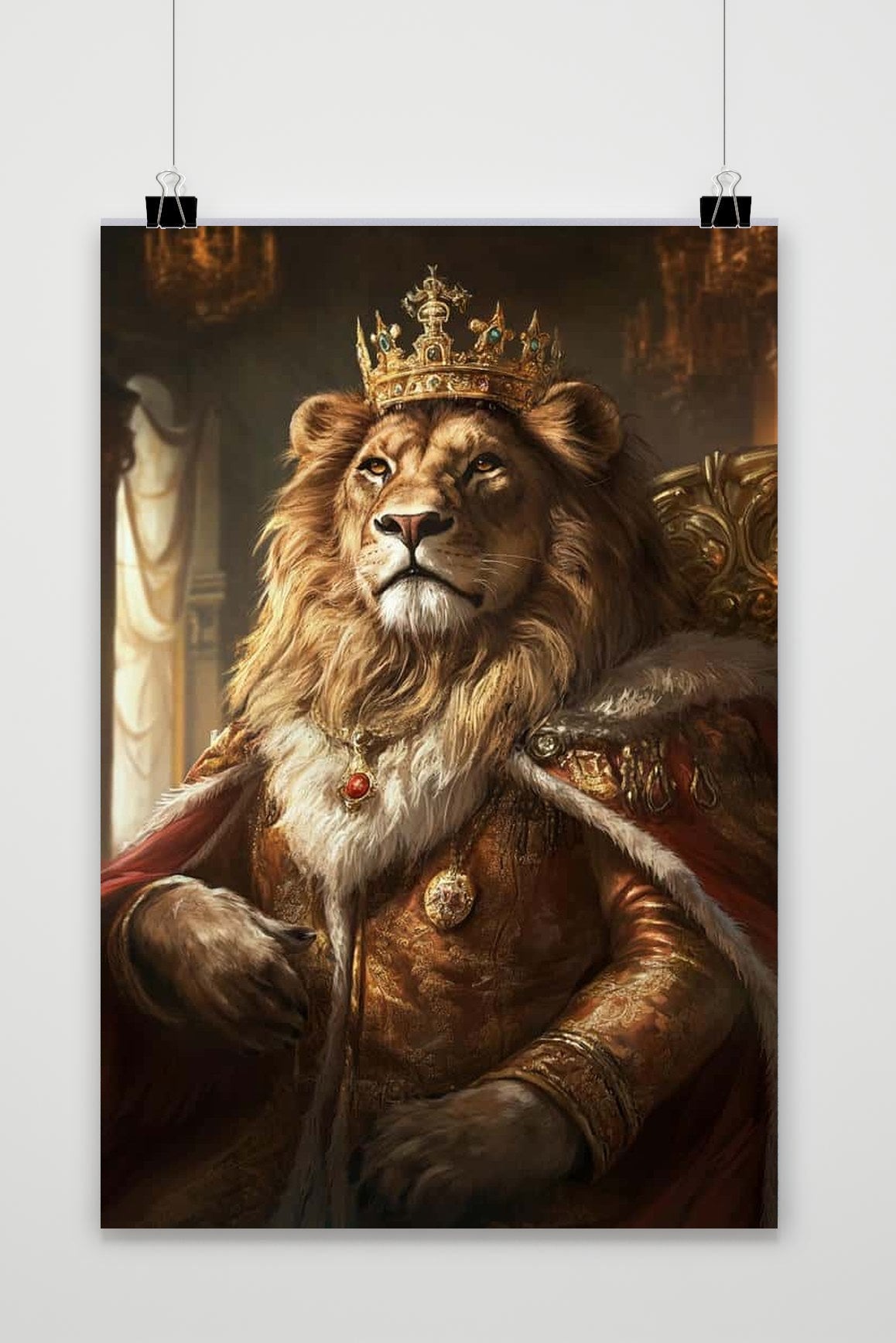 Affiche King Lion de 25 Artstreet