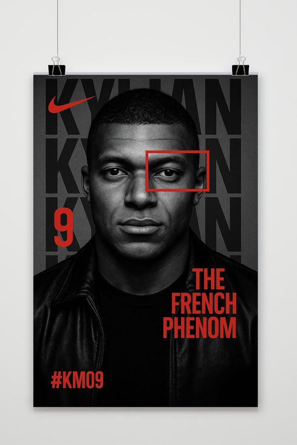 Póster Kylian Mbappé The French Phenom